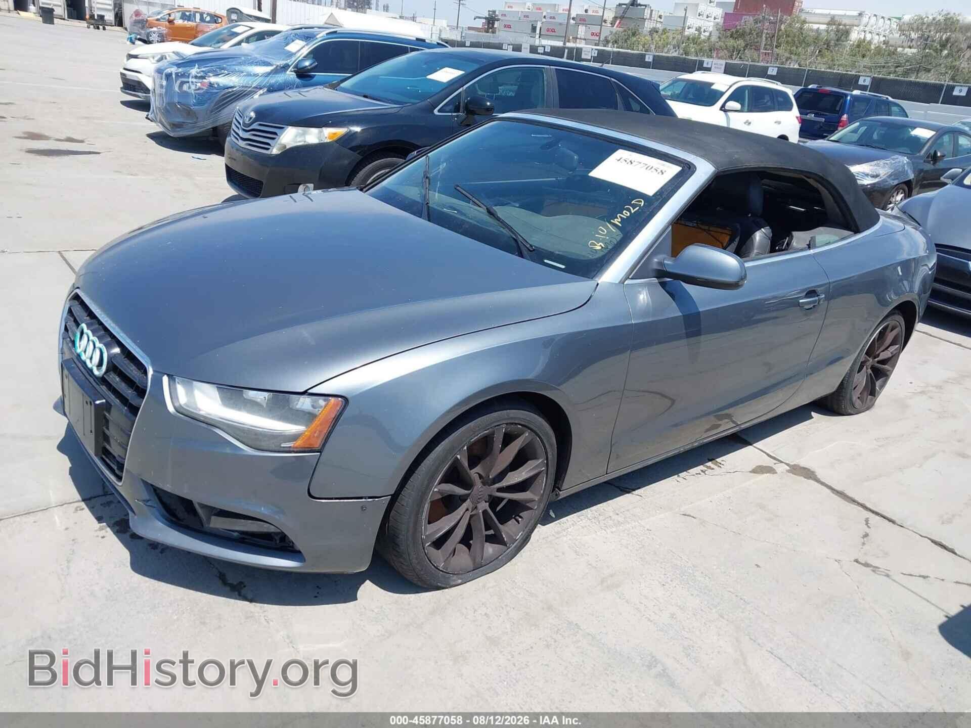2013 AUDI A5 - VIN: WAUCFAFH9DN018128 - Photo 2