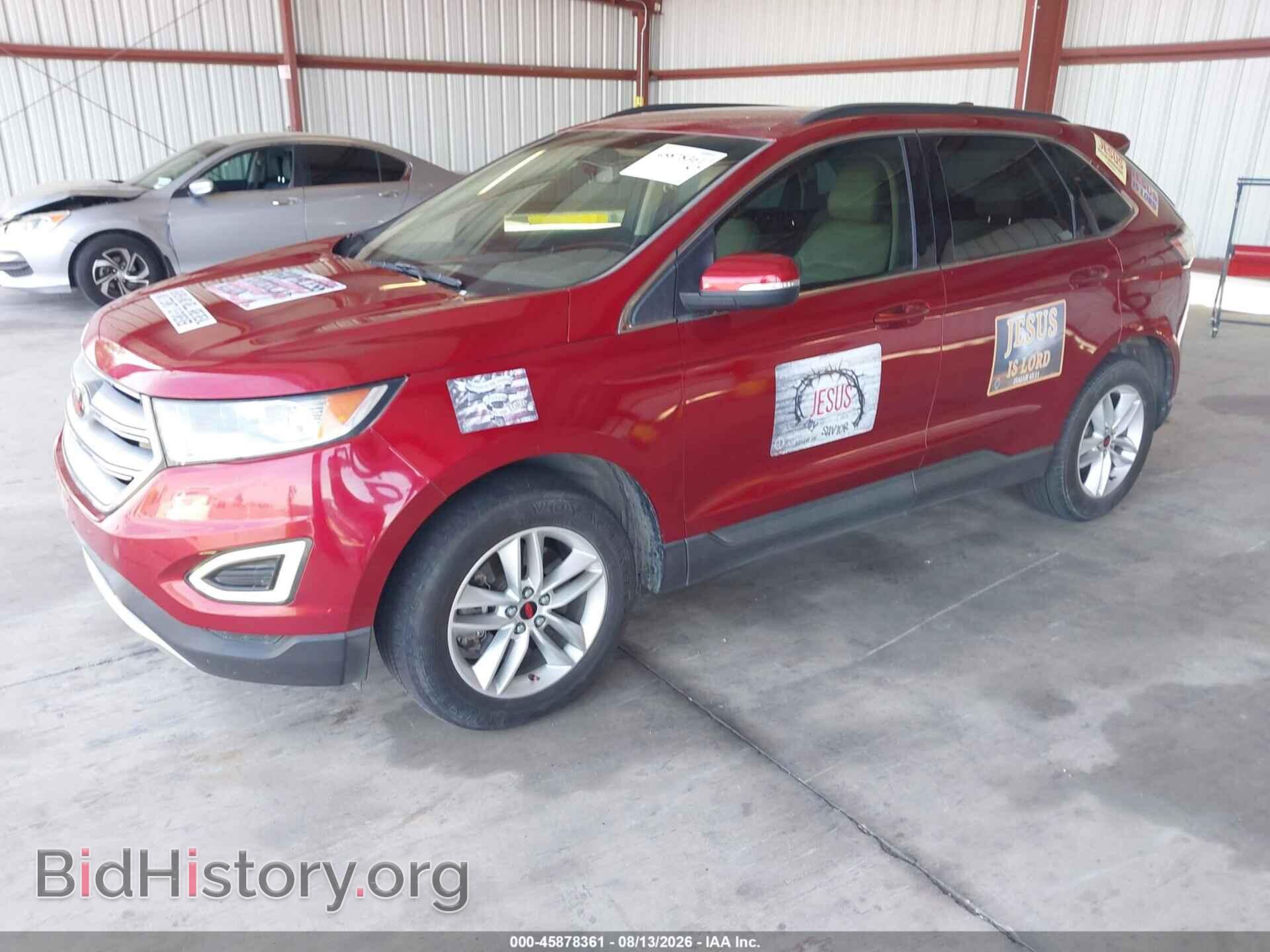 2015 FORD EDGE - VIN: 2FMTK4J81FBB23389 - Фото 2