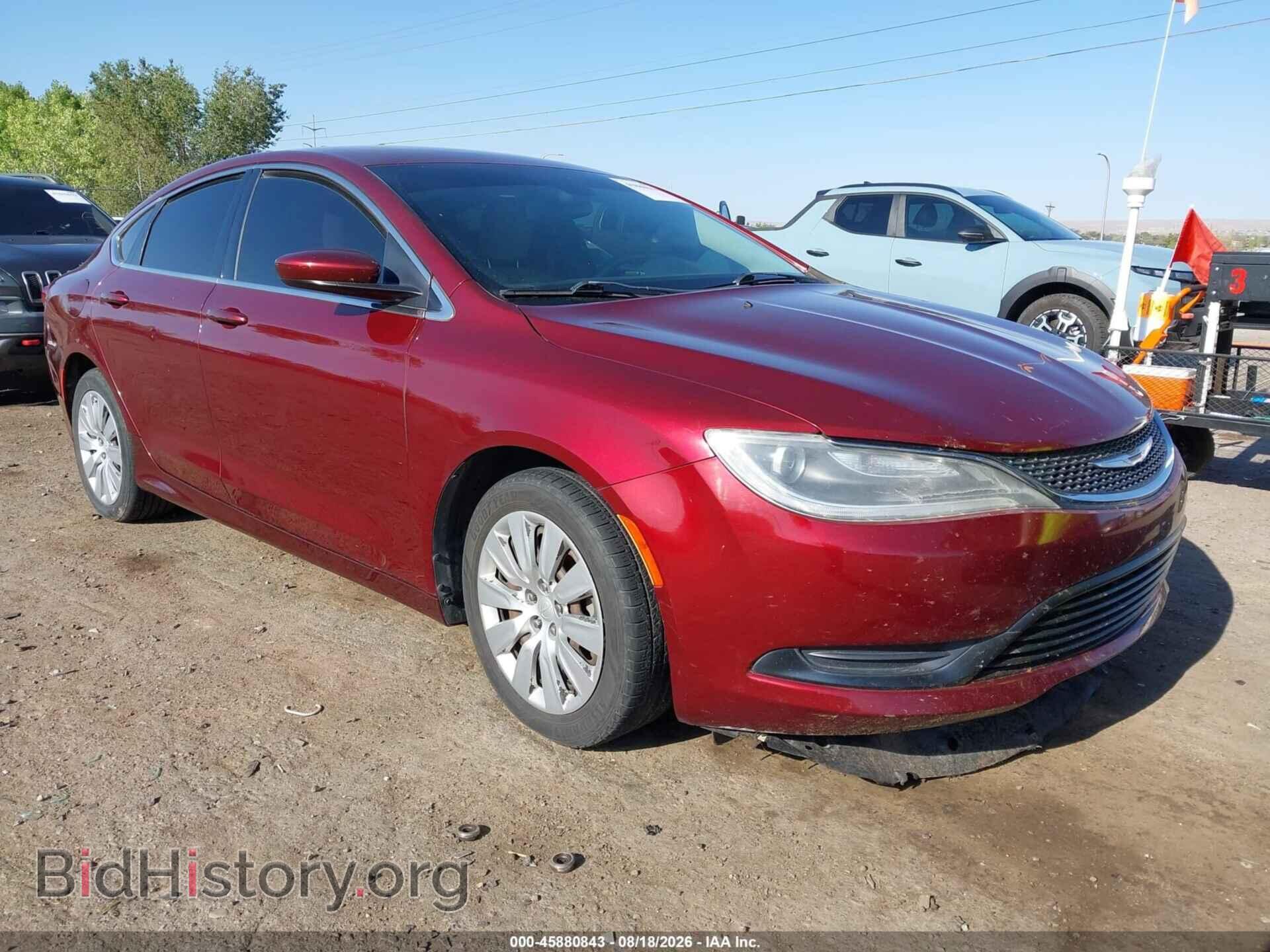Photo 1C3CCCFB3GN158302 - CHRYSLER 200 2016