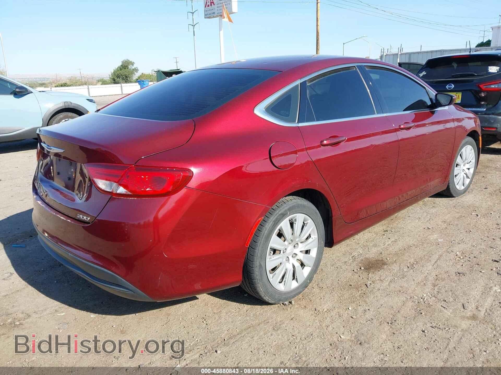 2016 CHRYSLER 200 - VIN: 1C3CCCFB3GN158302 - Фото 4