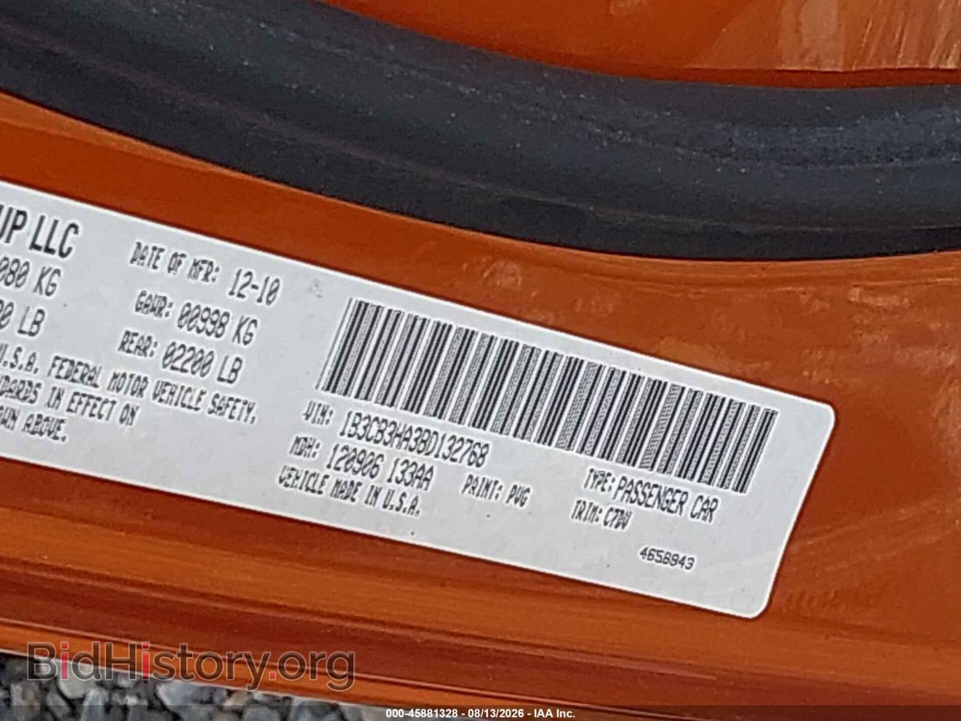 2011 DODGE CALIBER - VIN: 1B3CB3HA3BD132768 - Photo 9