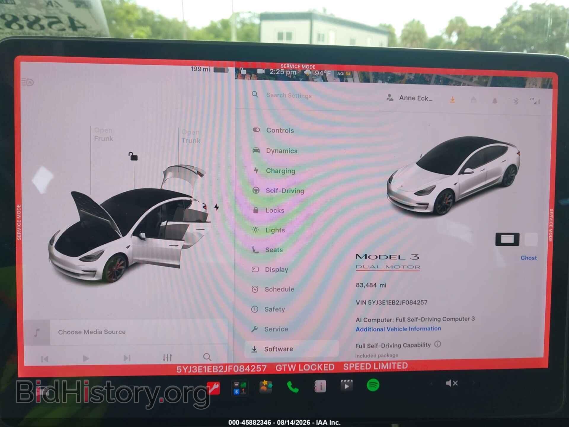 2018 TESLA MODEL 3 - VIN: 5YJ3E1EB2JF084257 - Фото 7