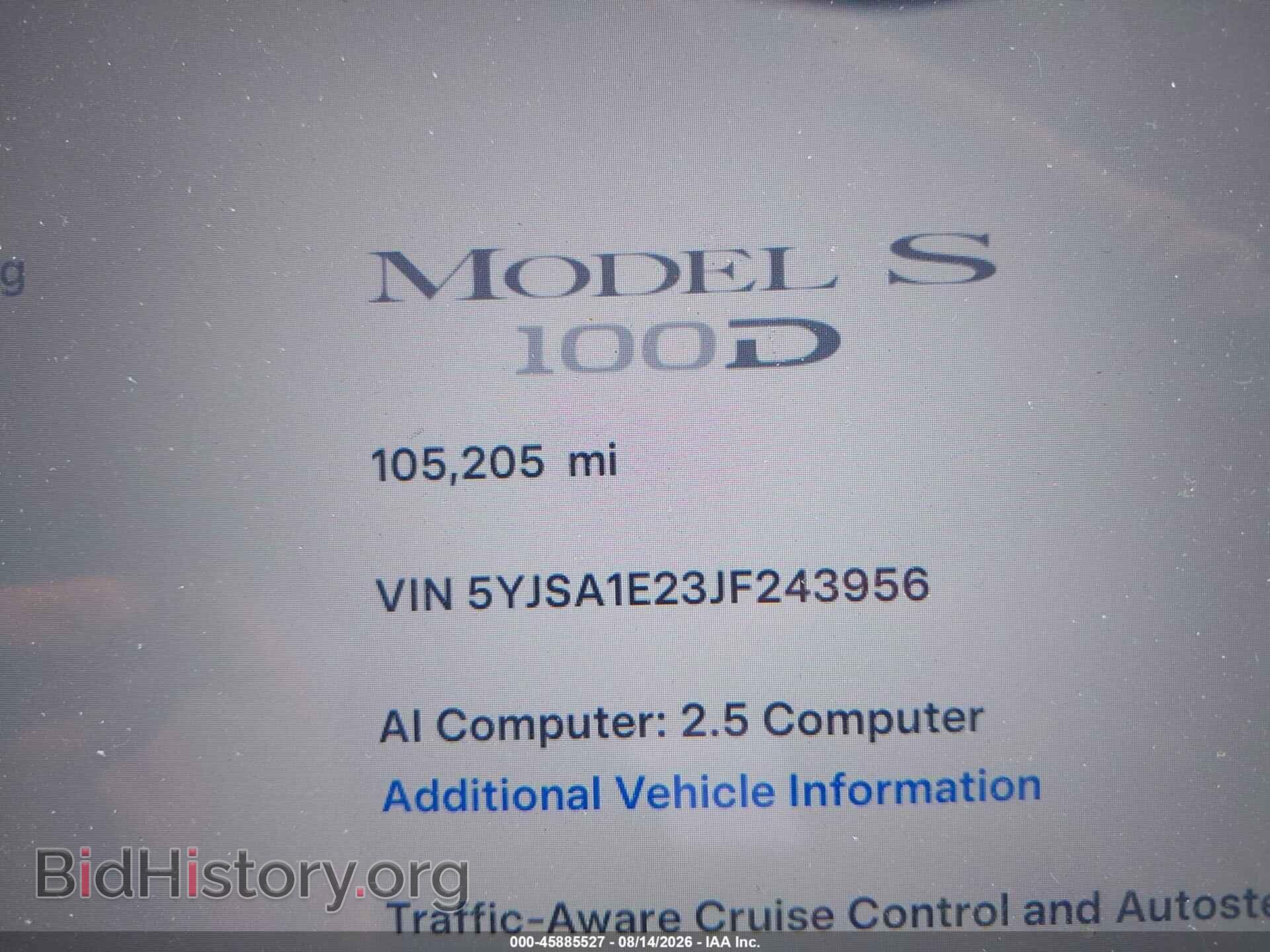 2018 TESLA MODEL S - VIN: 5YJSA1E23JF243956 - Photo 16