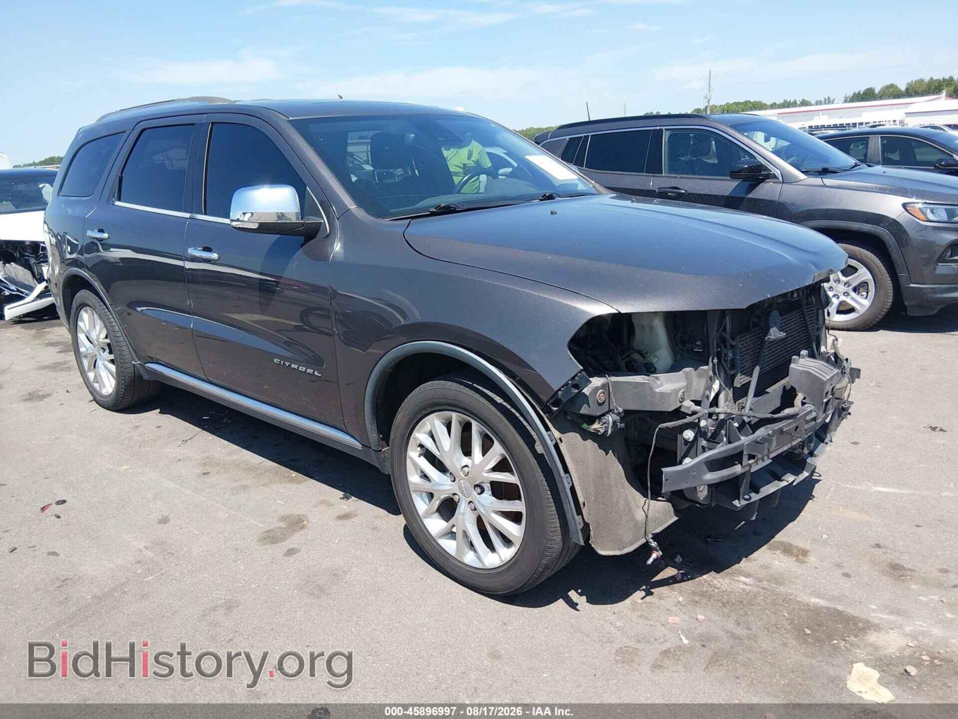 2015 Dodge DURANGO Citadel (VIN 1C4SDHET9FC800513) — фото 1 из 16, IAAI, повреждение: передняя часть