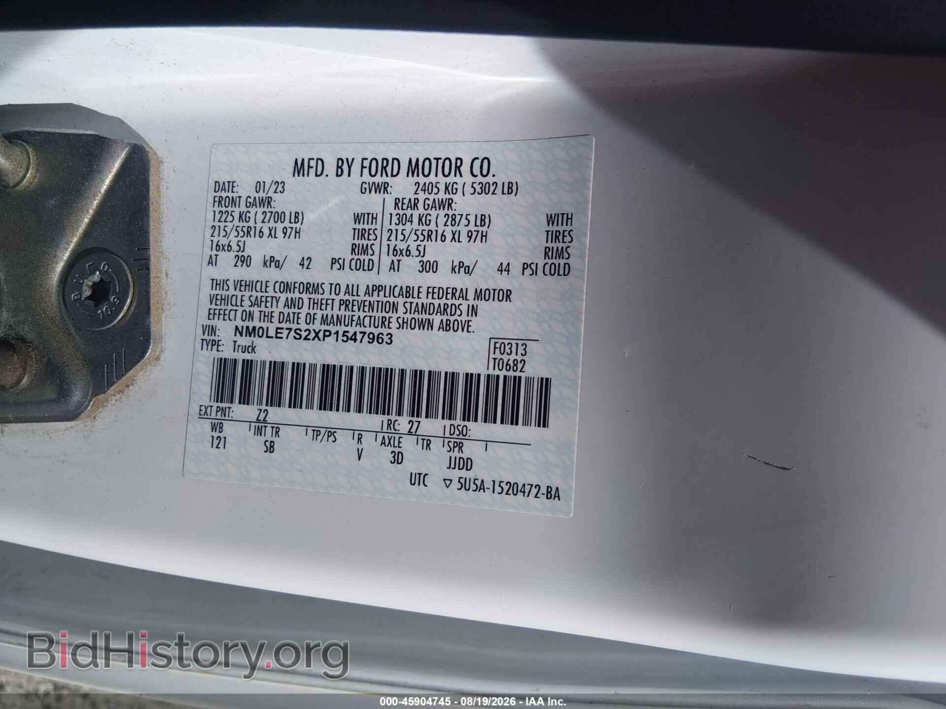 2023 FORD TRANSIT CONNECT - VIN: NM0LE7S2XP1547963 - Photo 9