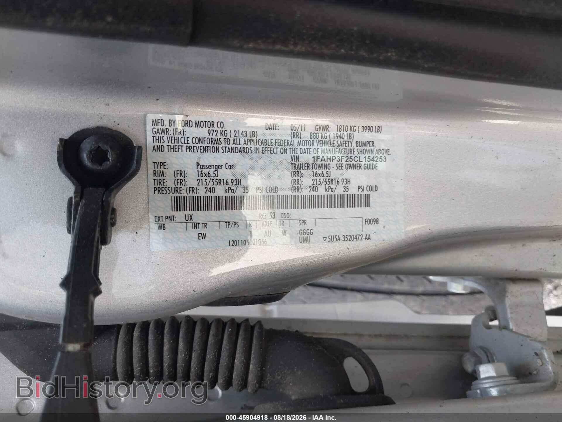 2012 FORD FOCUS - VIN: 1FAHP3F25CL154253 - Фото 9