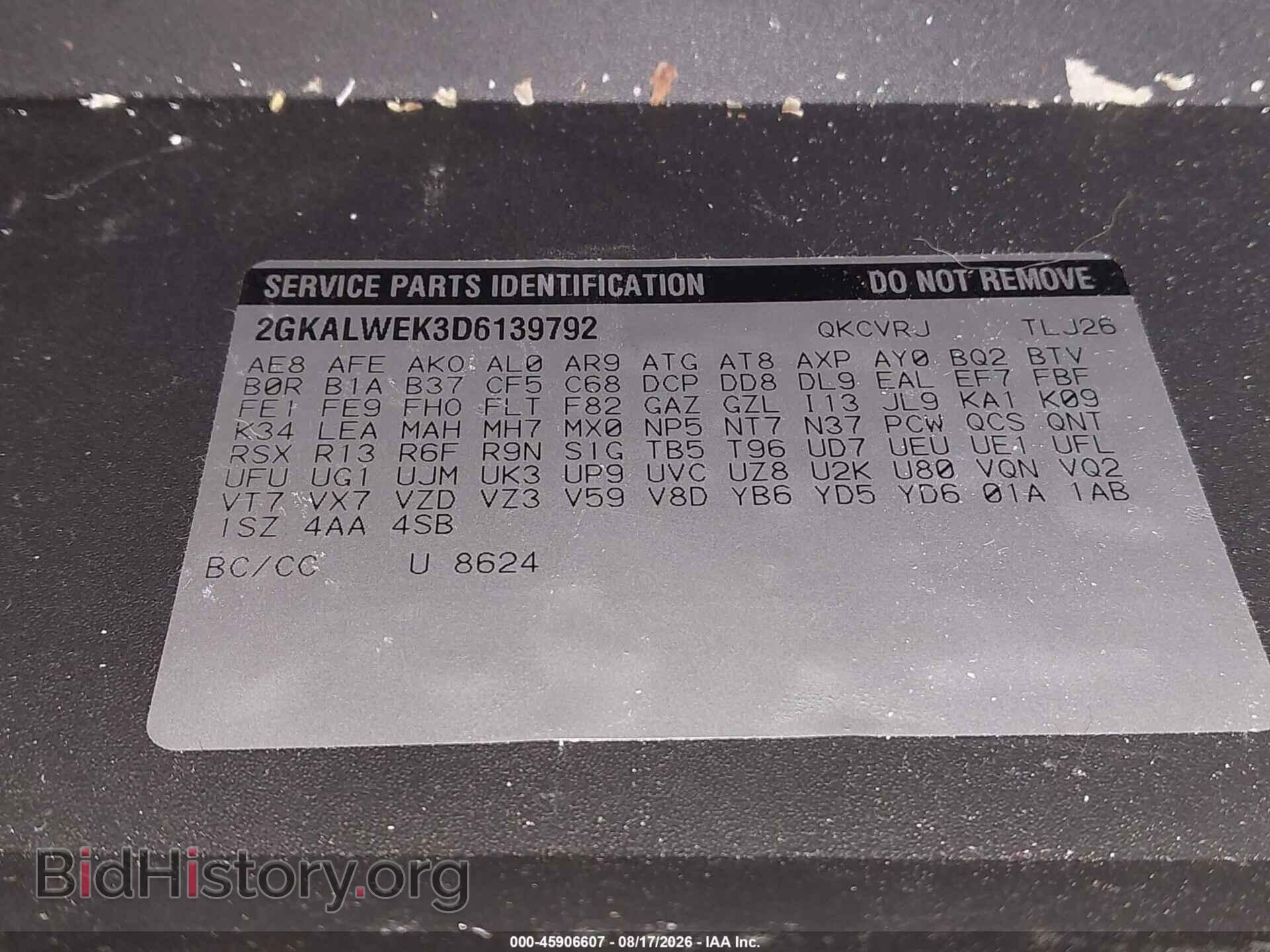 2013 GMC TERRAIN - VIN: 2GKALWEK3D6139792 - Photo 9