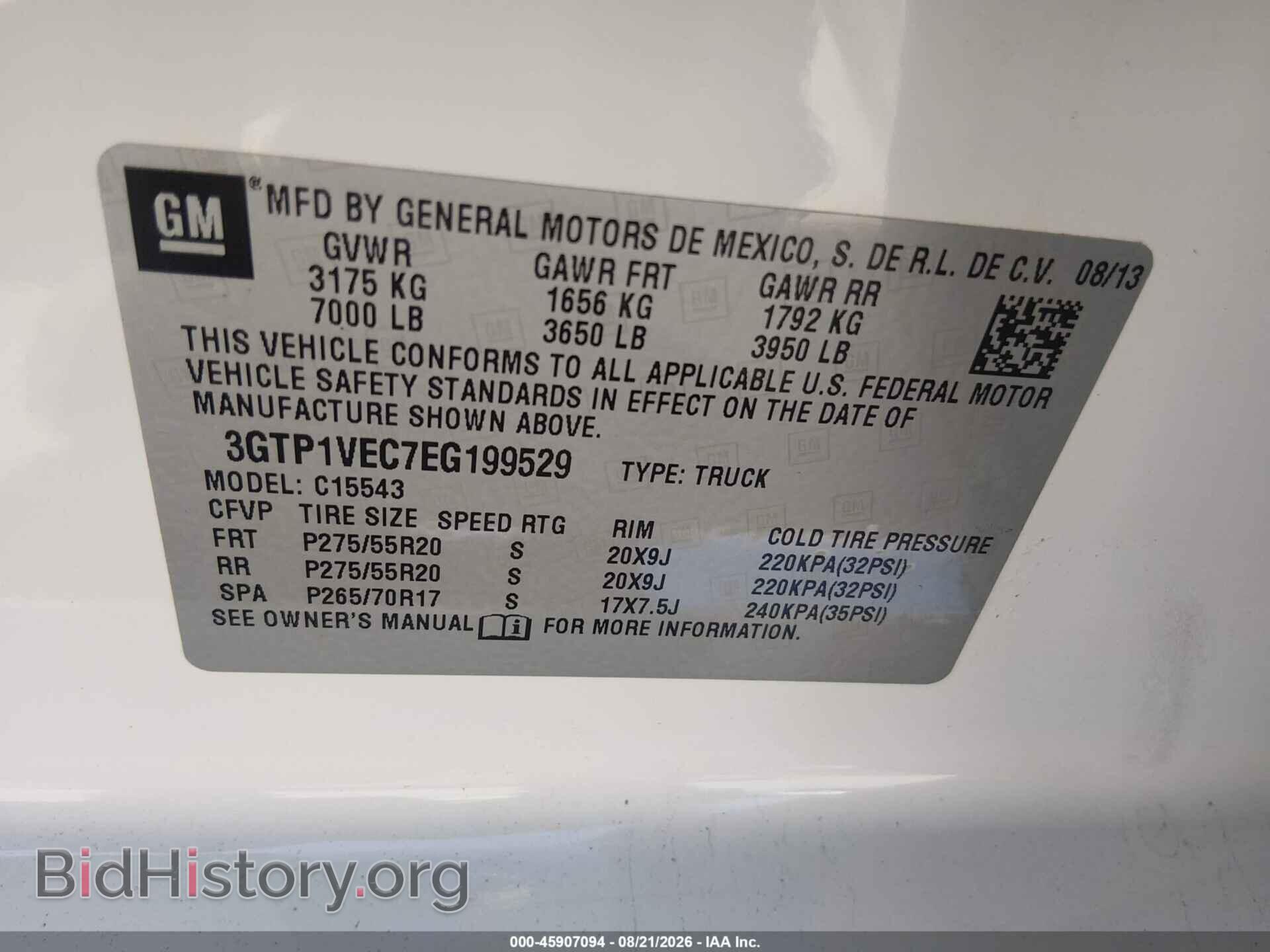 2014 GMC SIERRA 1500 - VIN: 3GTP1VEC7EG199529 - Photo 9