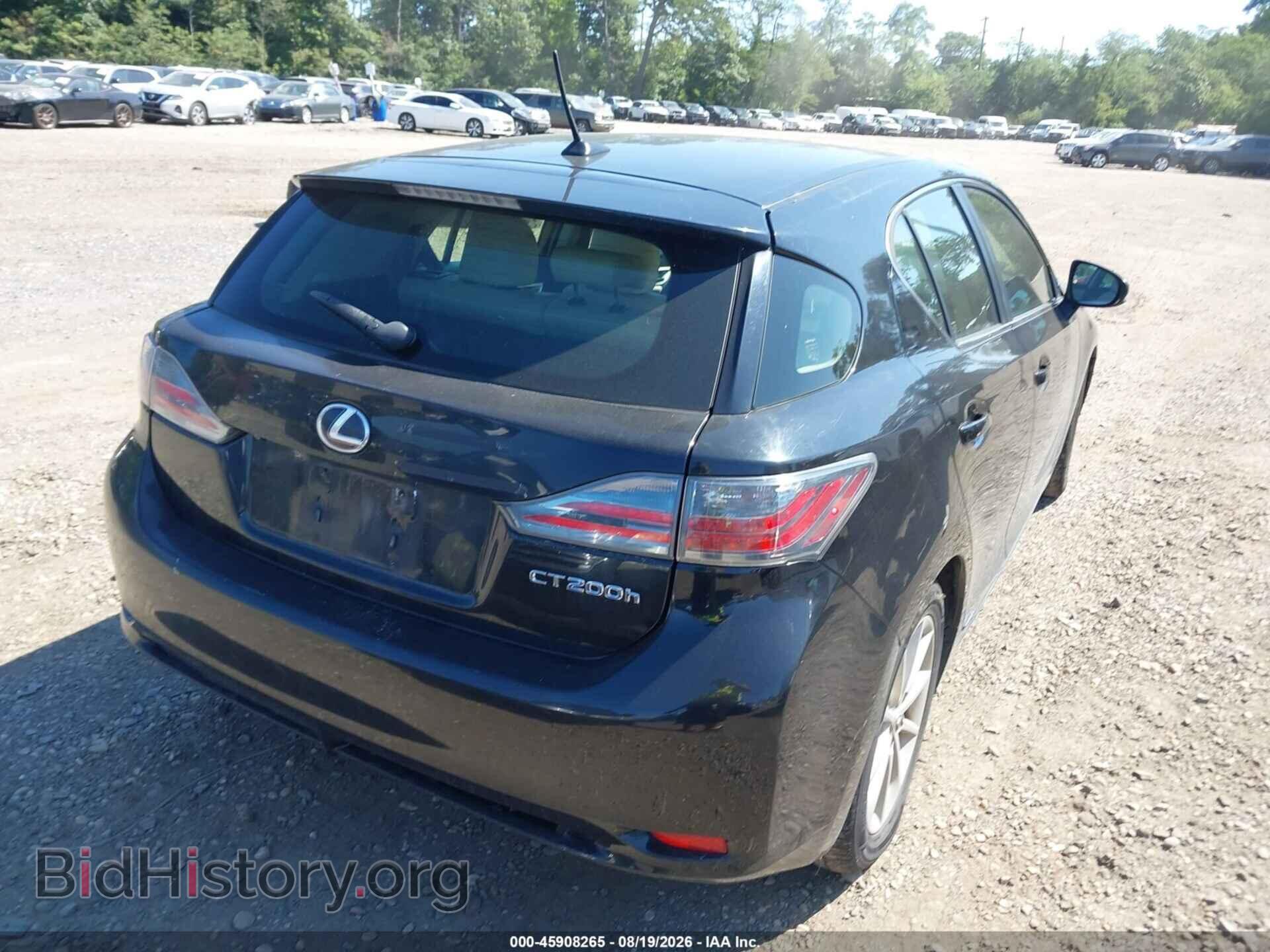 2012 LEXUS CT 200H - VIN: JTHKD5BH4C2115723 - Photo 4
