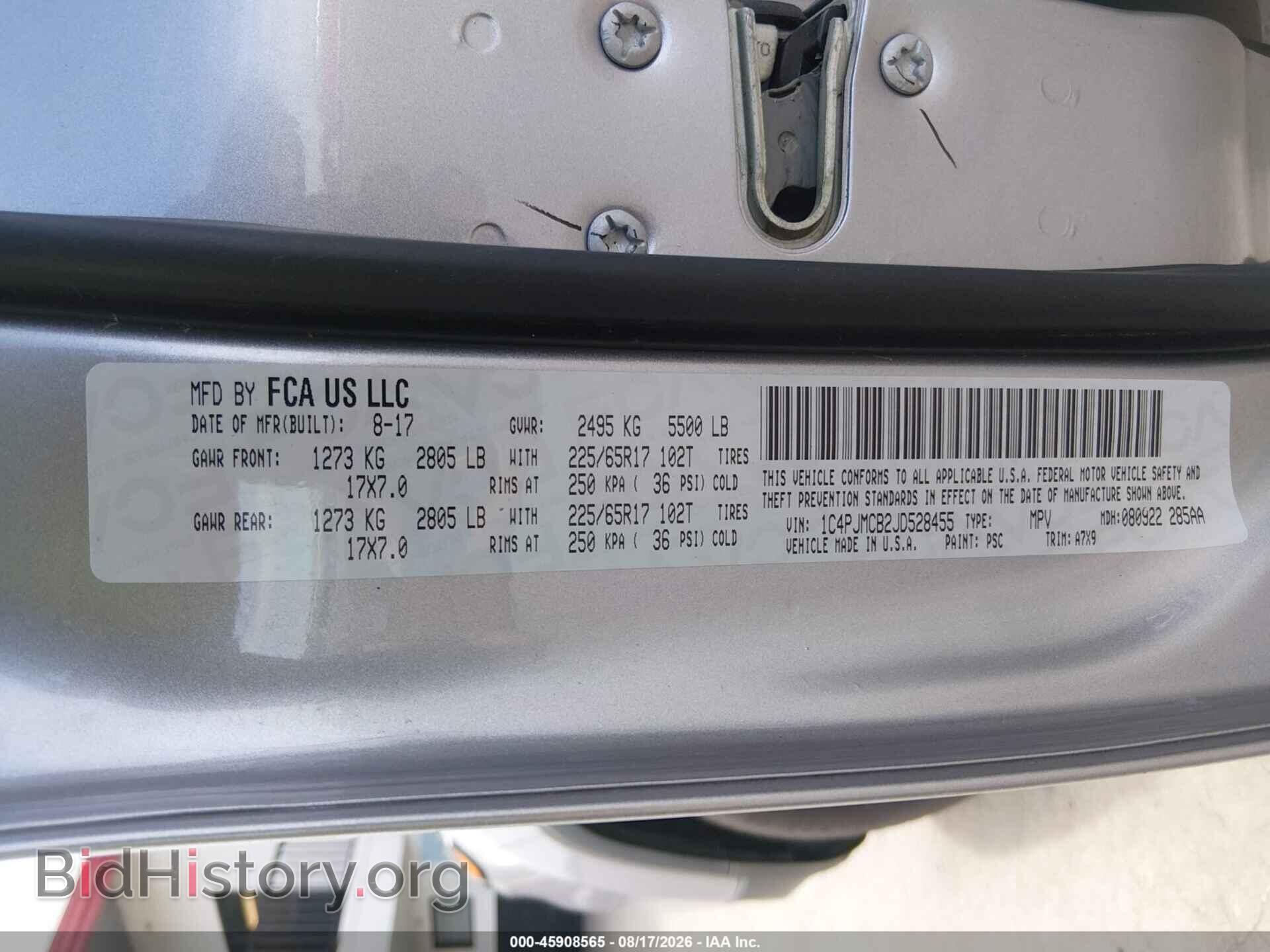 2018 JEEP CHEROKEE - VIN: 1C4PJMCB2JD528455 - Photo 9