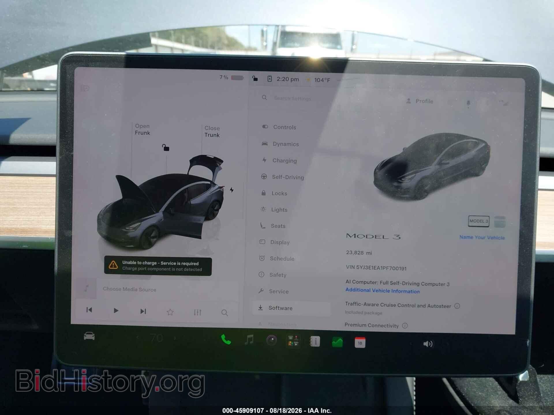 2023 TESLA MODEL 3 - VIN: 5YJ3E1EA1PF700191 - Photo 7