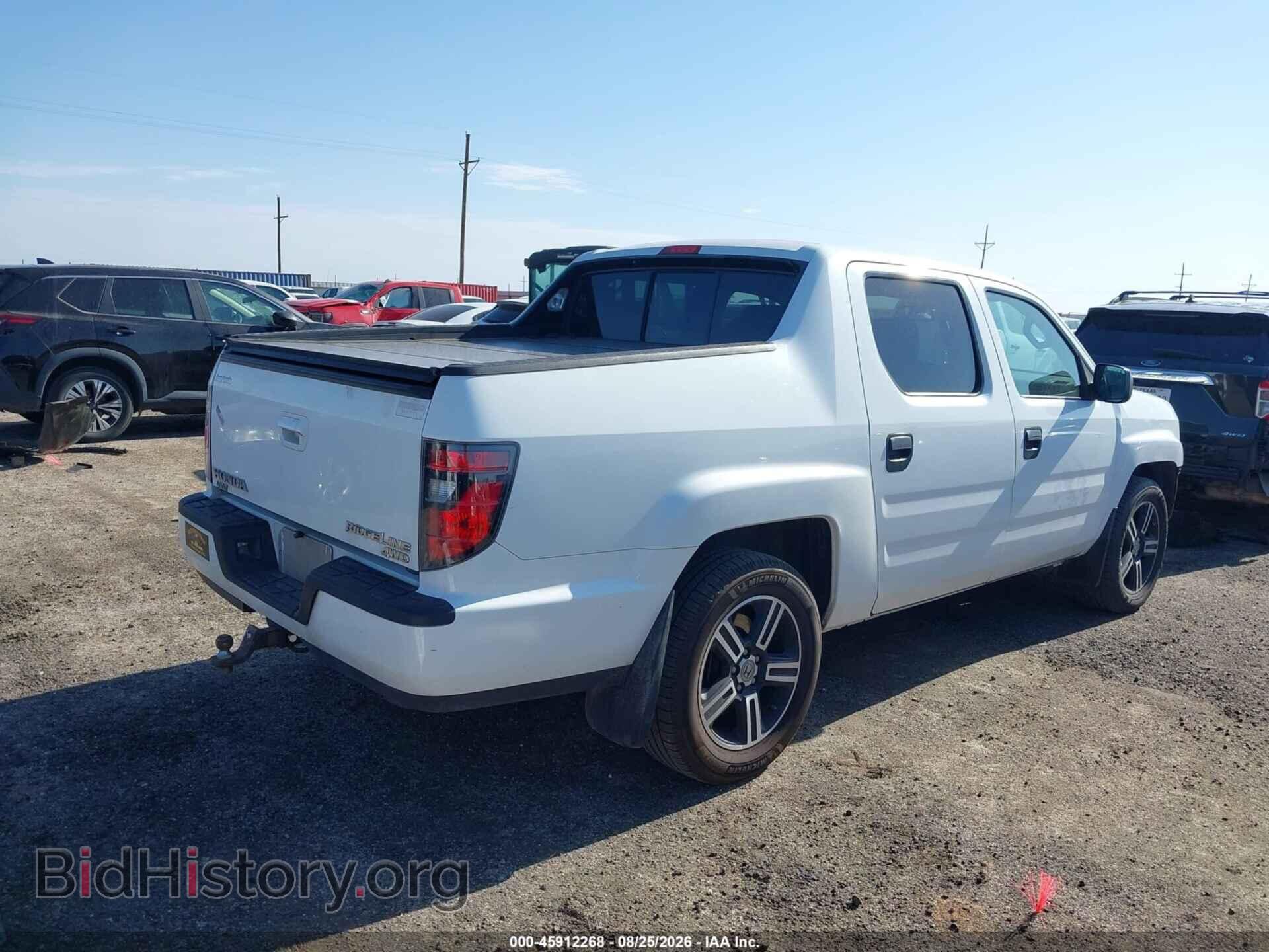 2013 HONDA RIDGELINE - VIN: 5FPYK1F70DB011604 - Фото 4