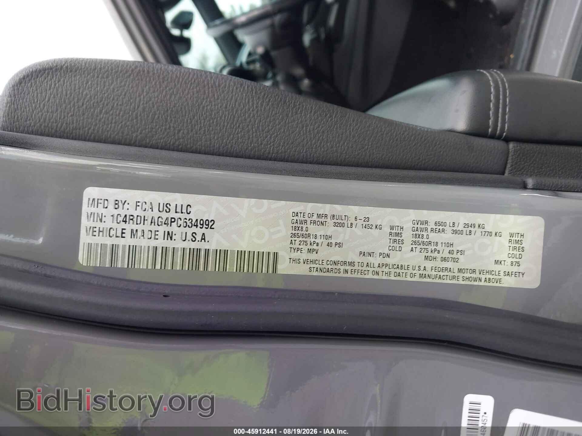 2023 DODGE DURANGO - VIN: 1C4RDHAG4PC634992 - Photo 9
