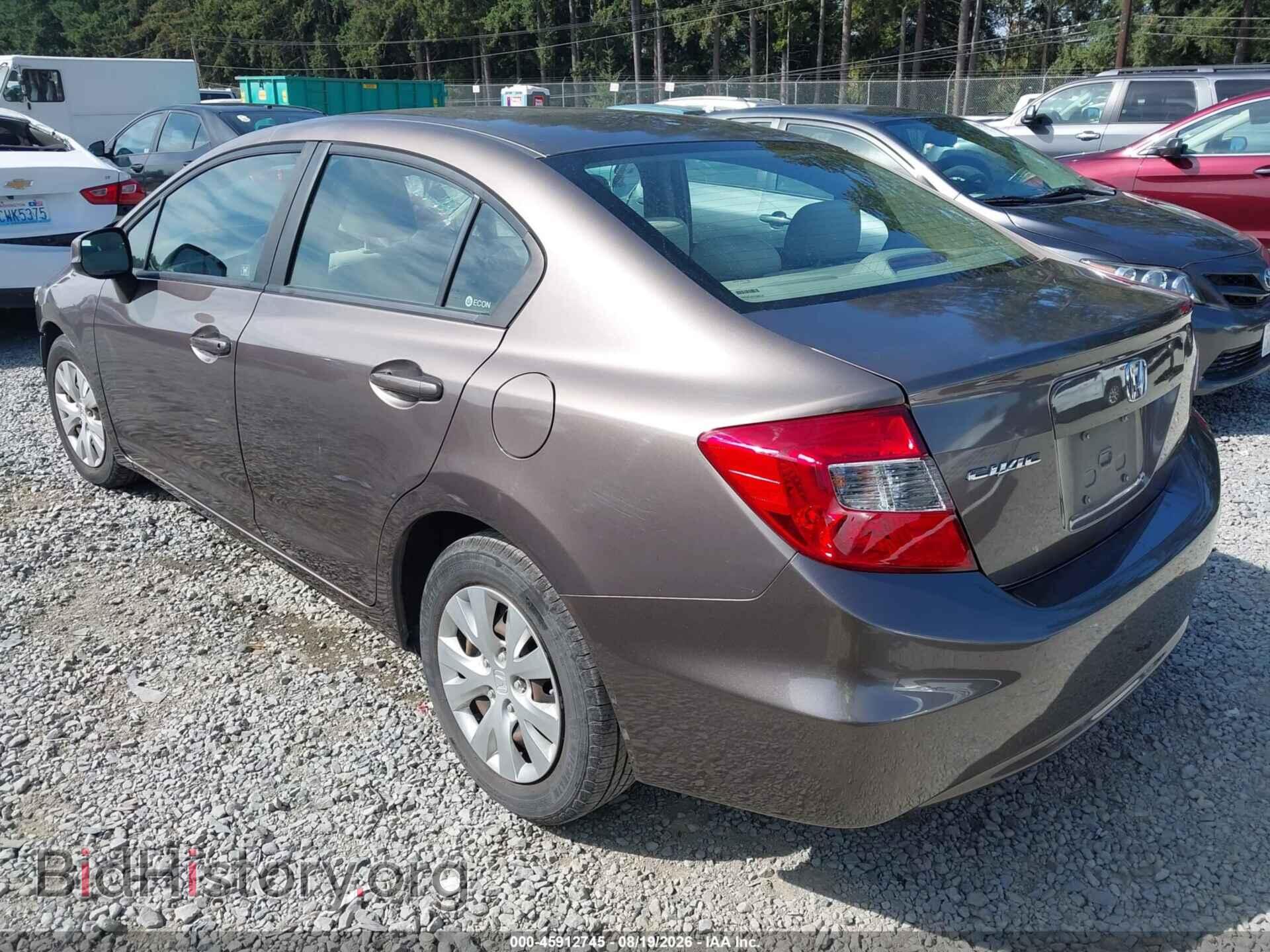 2012 HONDA CIVIC - VIN: 2HGFB2F50CH569337 - Photo 3