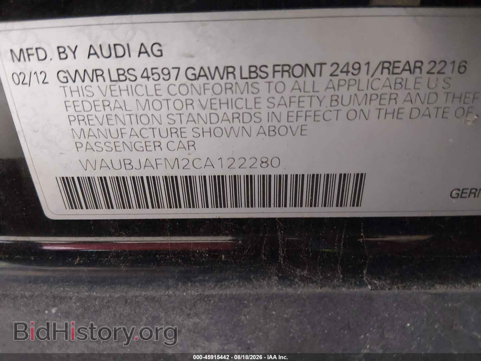 2012 AUDI A3 - VIN: WAUBJAFM2CA122280 - Photo 9