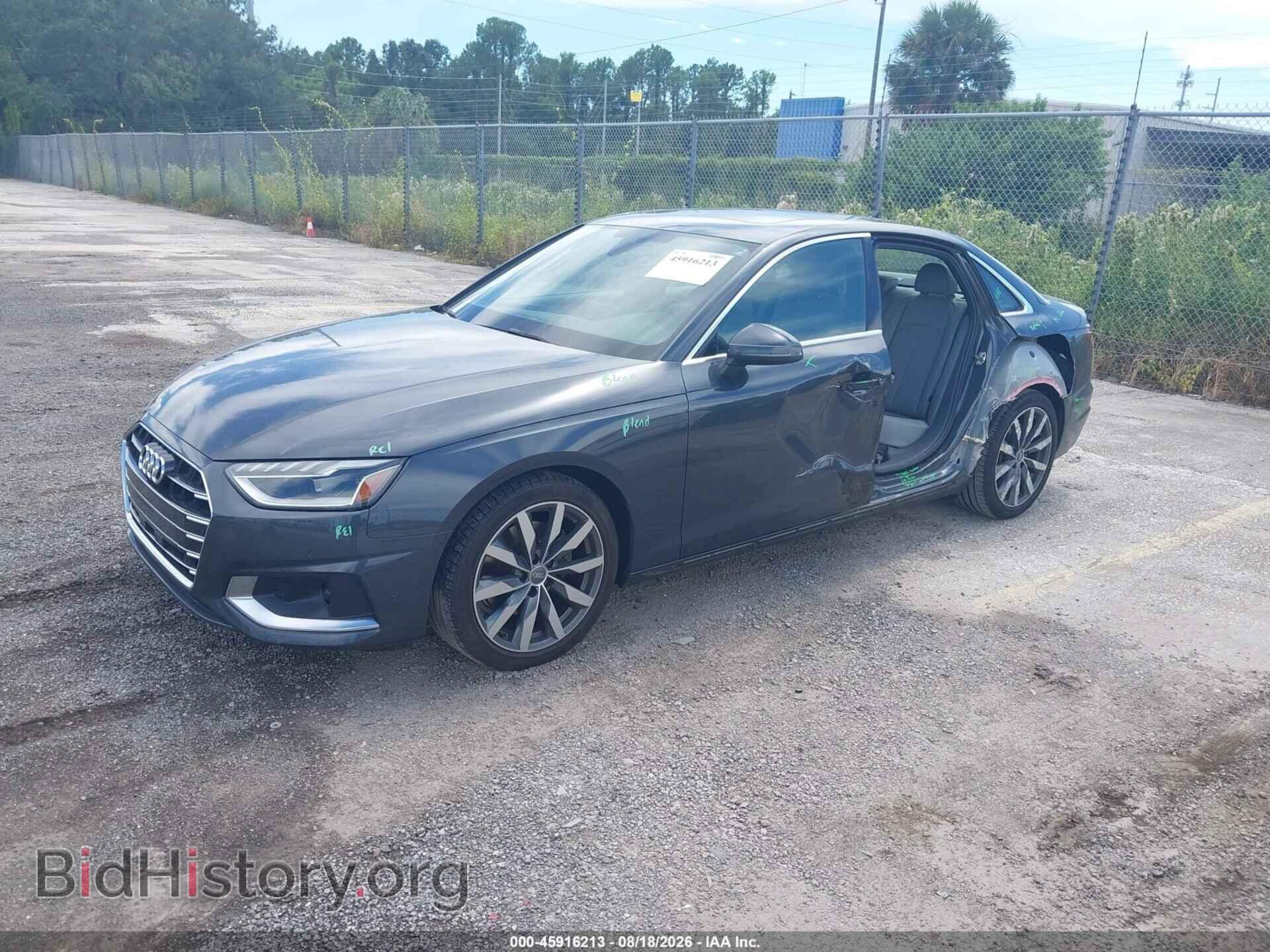 2020 AUDI A4 - VIN: WAUHMAF40LA040209 - Фото 2