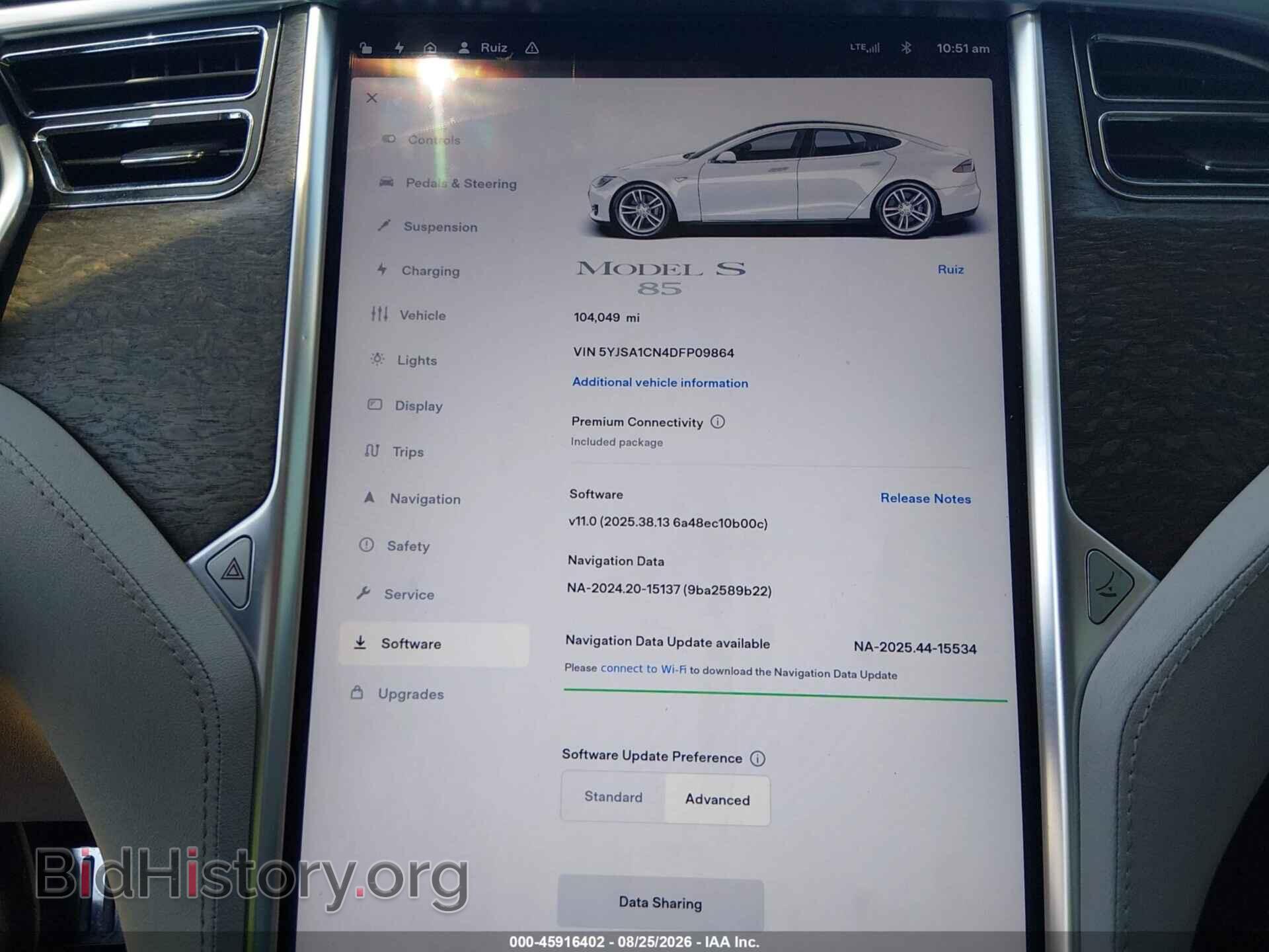 2013 TESLA MODEL S - VIN: 5YJSA1CN4DFP09864 - Фото 7