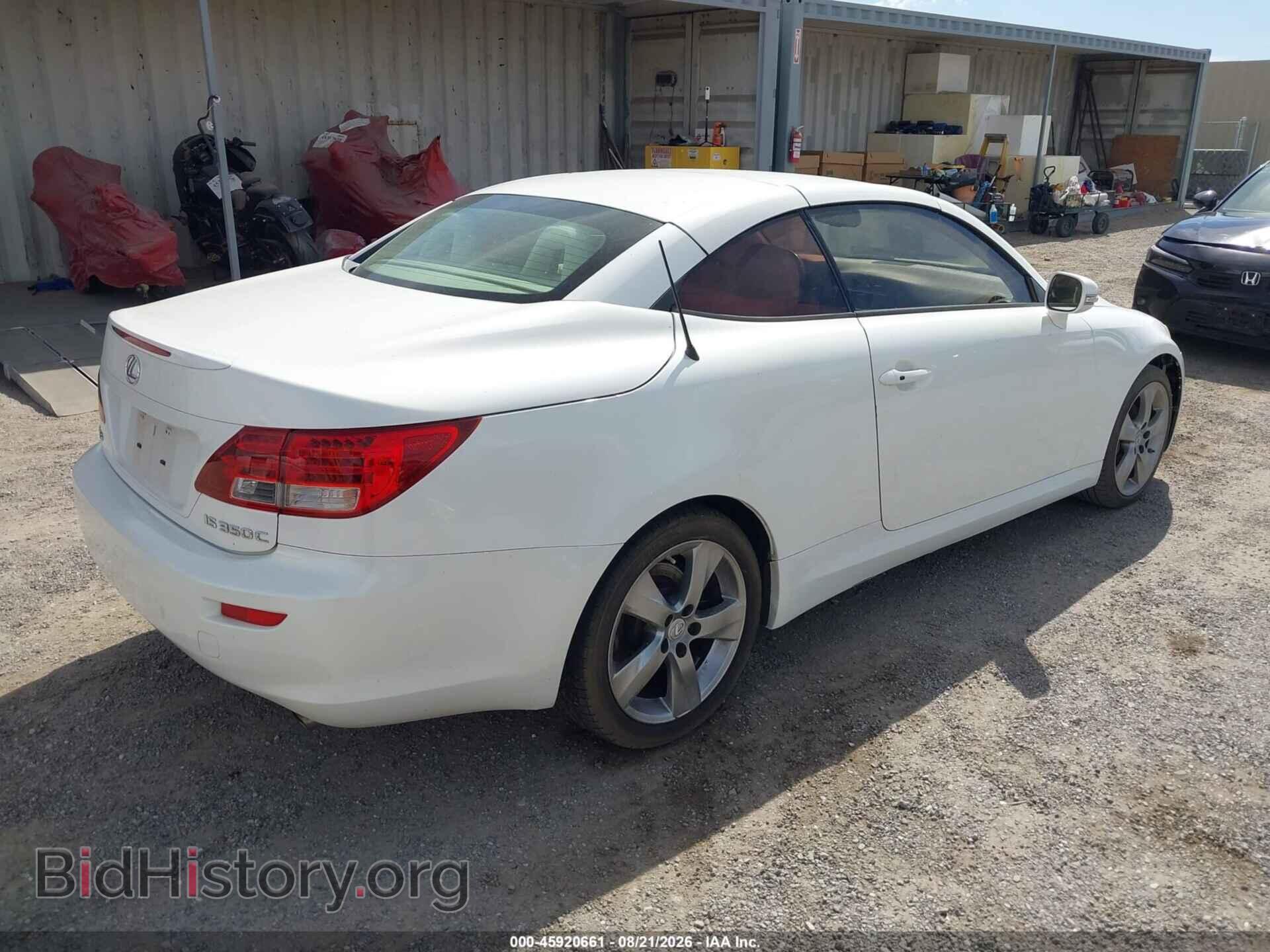 2010 LEXUS IS 250C - VIN: JTHFF2C2XA2504495 - Photo 4