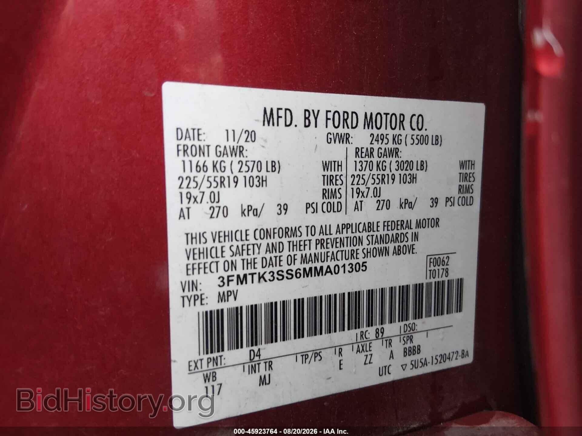 2021 FORD MUSTANG MACH-E - VIN: 3FMTK3SS6MMA01305 - Photo 9