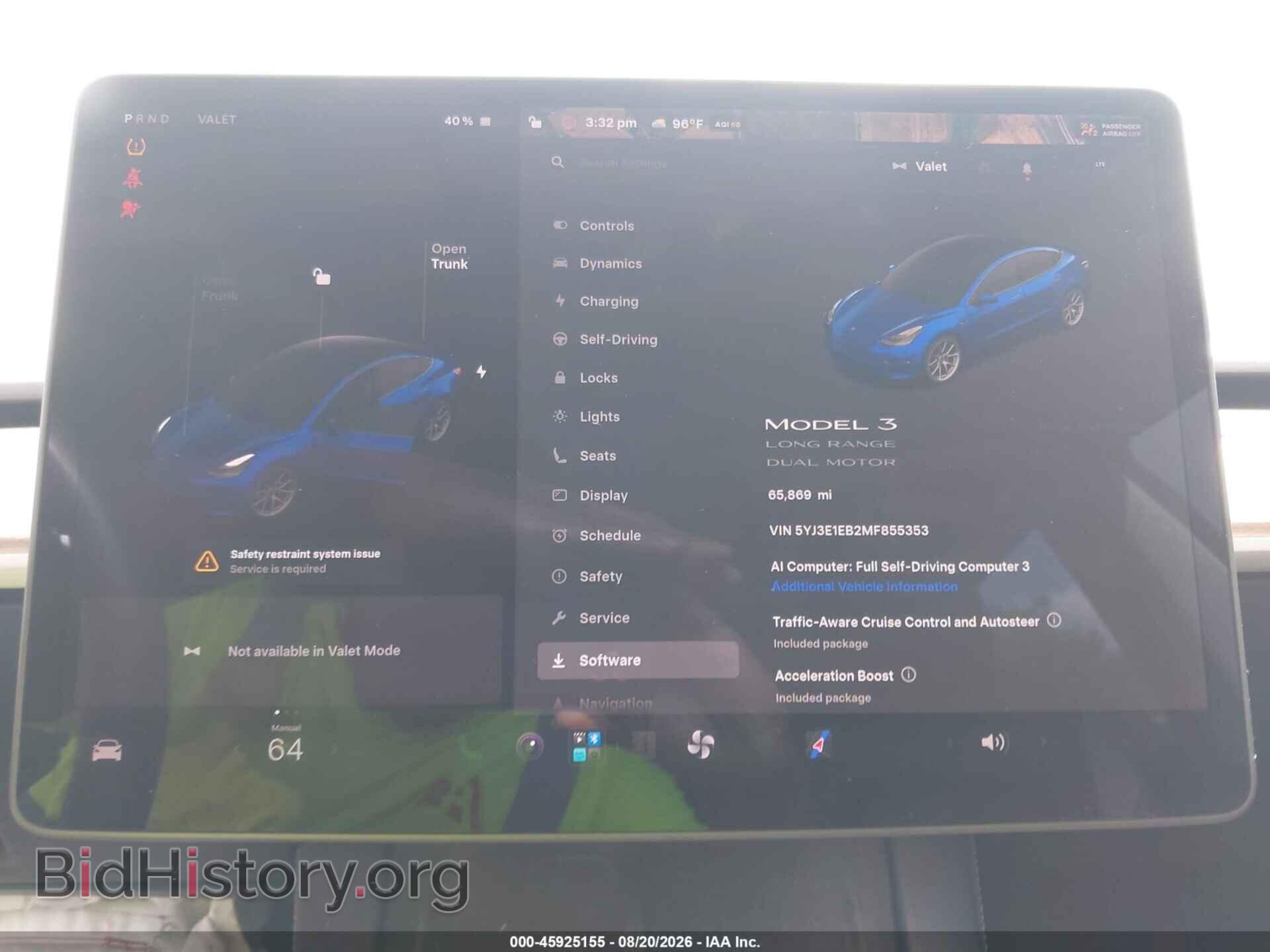 2021 TESLA MODEL 3 - VIN: 5YJ3E1EB2MF855353 - Фото 18
