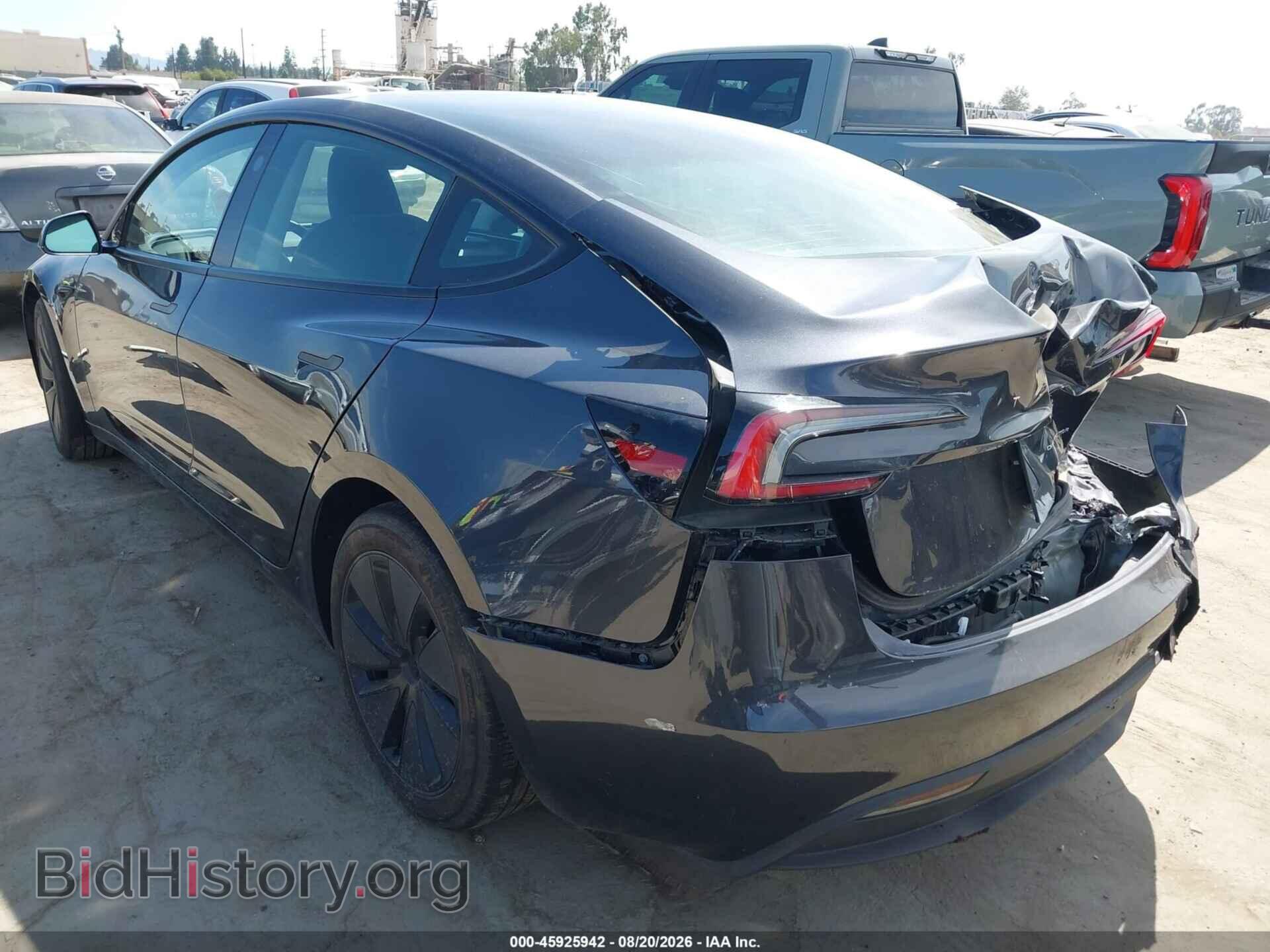 2025 TESLA MODEL 3 - VIN: 5YJ3E1EB1SF899986 - Photo 3