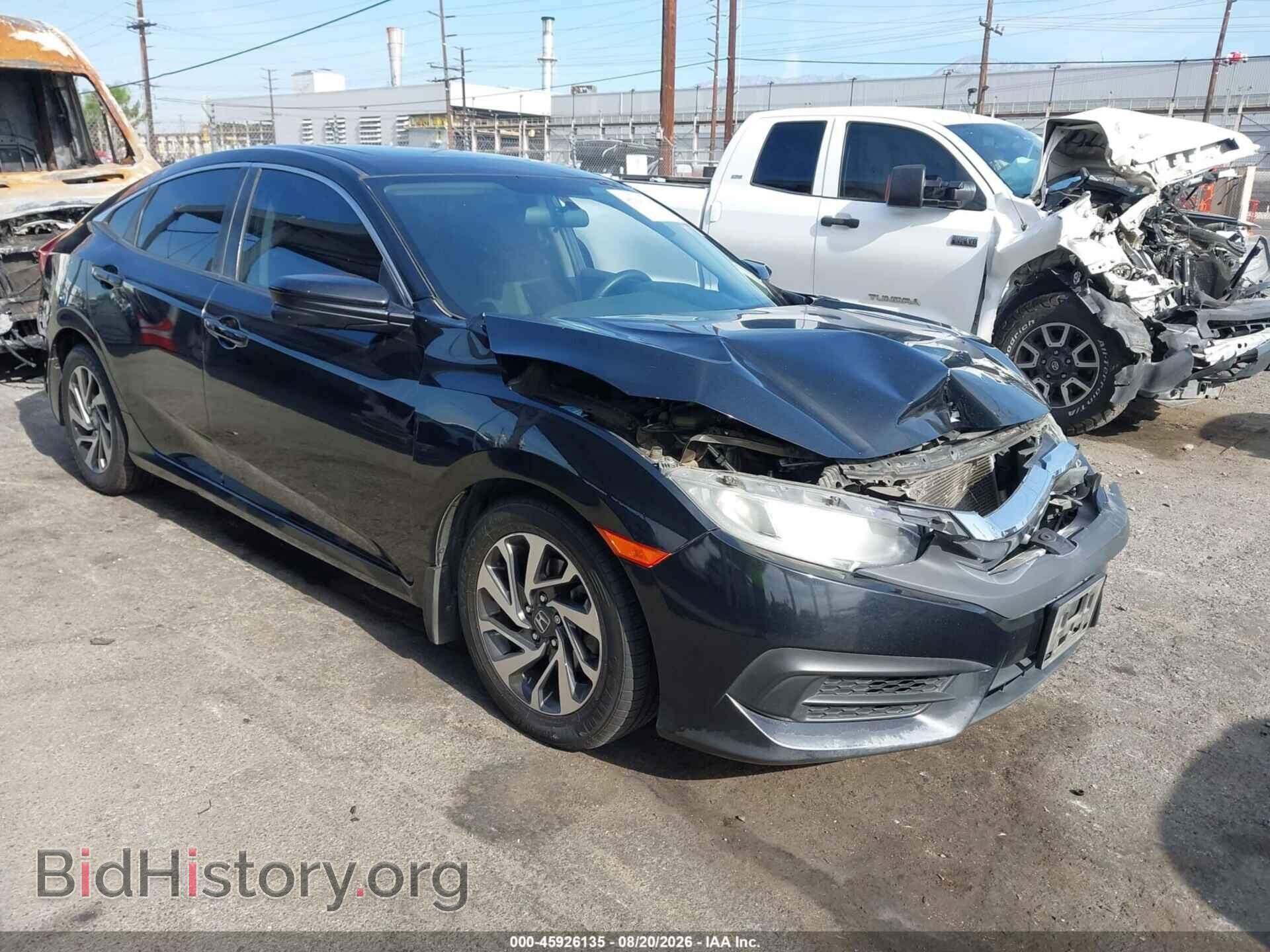 2017 Honda CIVIC EX (VIN 19XFC2F76HE211109) — photo 1 of 16, IAAI, damage: front end