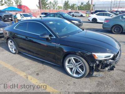 2018 Audi A5 2.0T Premium, черный — VIN WAUTNAF54JA007646, IAAI