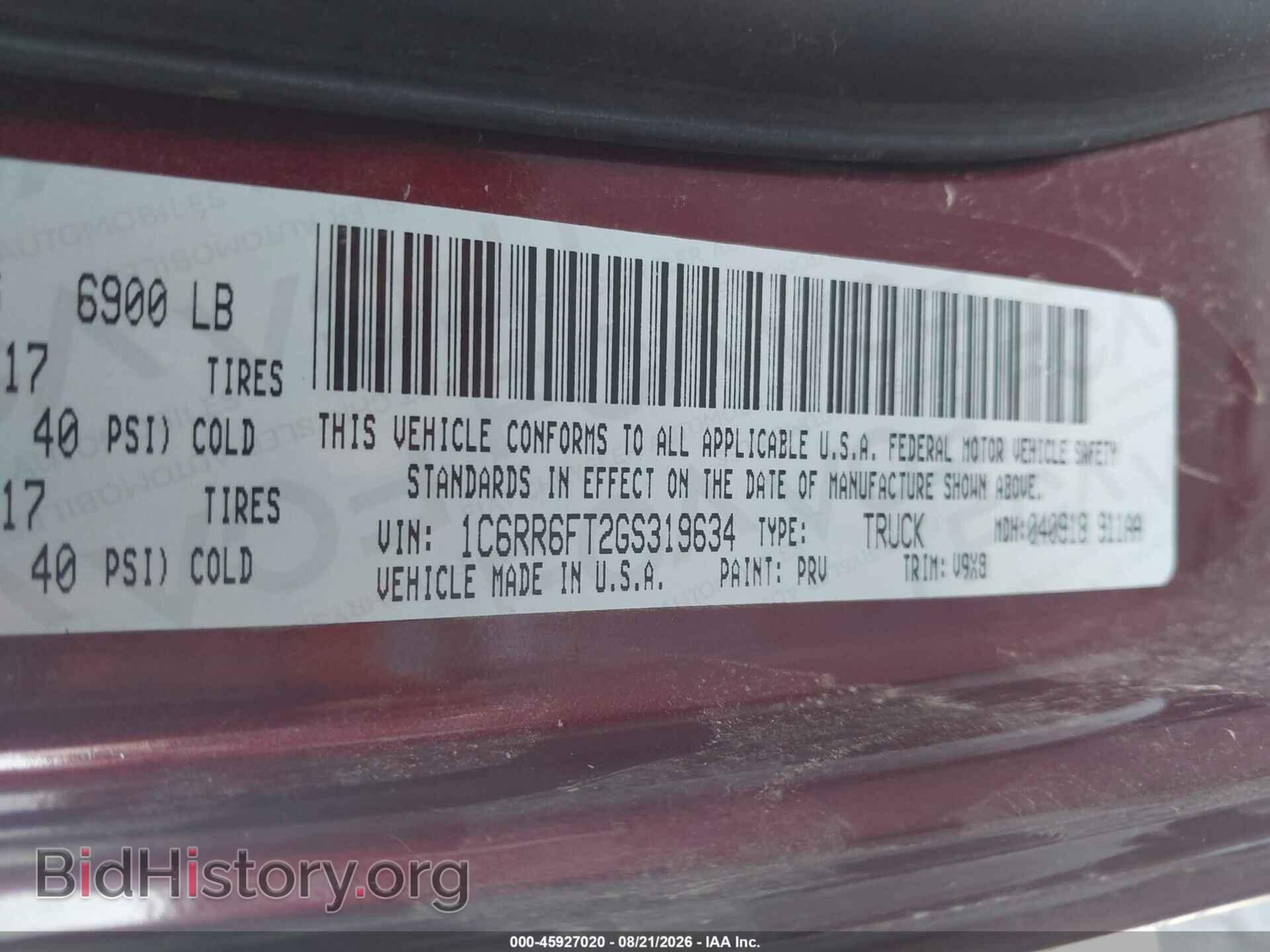 2016 RAM 1500 - VIN: 1C6RR6FT2GS319634 - Photo 9