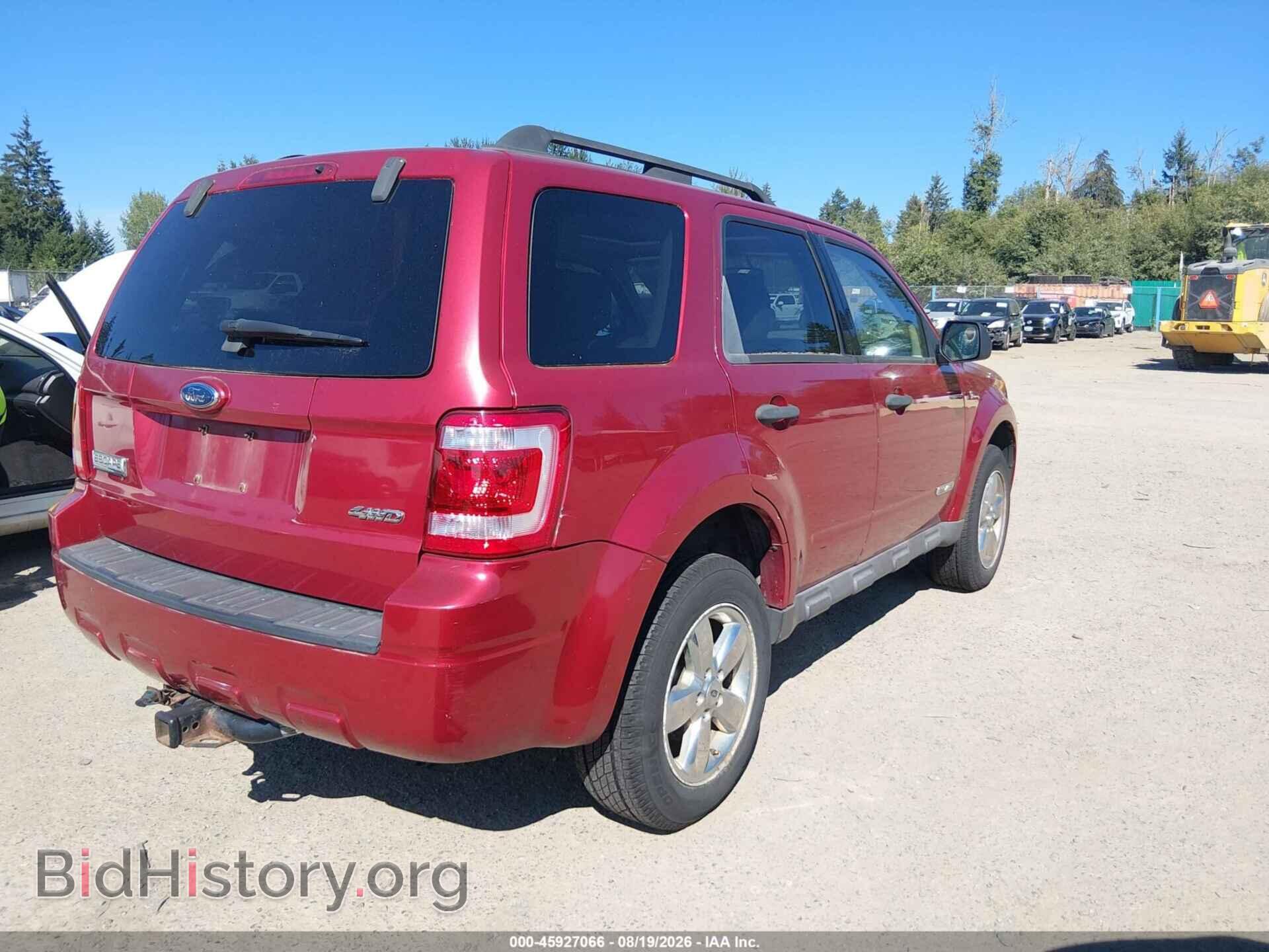 2008 FORD ESCAPE - VIN: 1FMCU931X8KC81312 - Фото 4