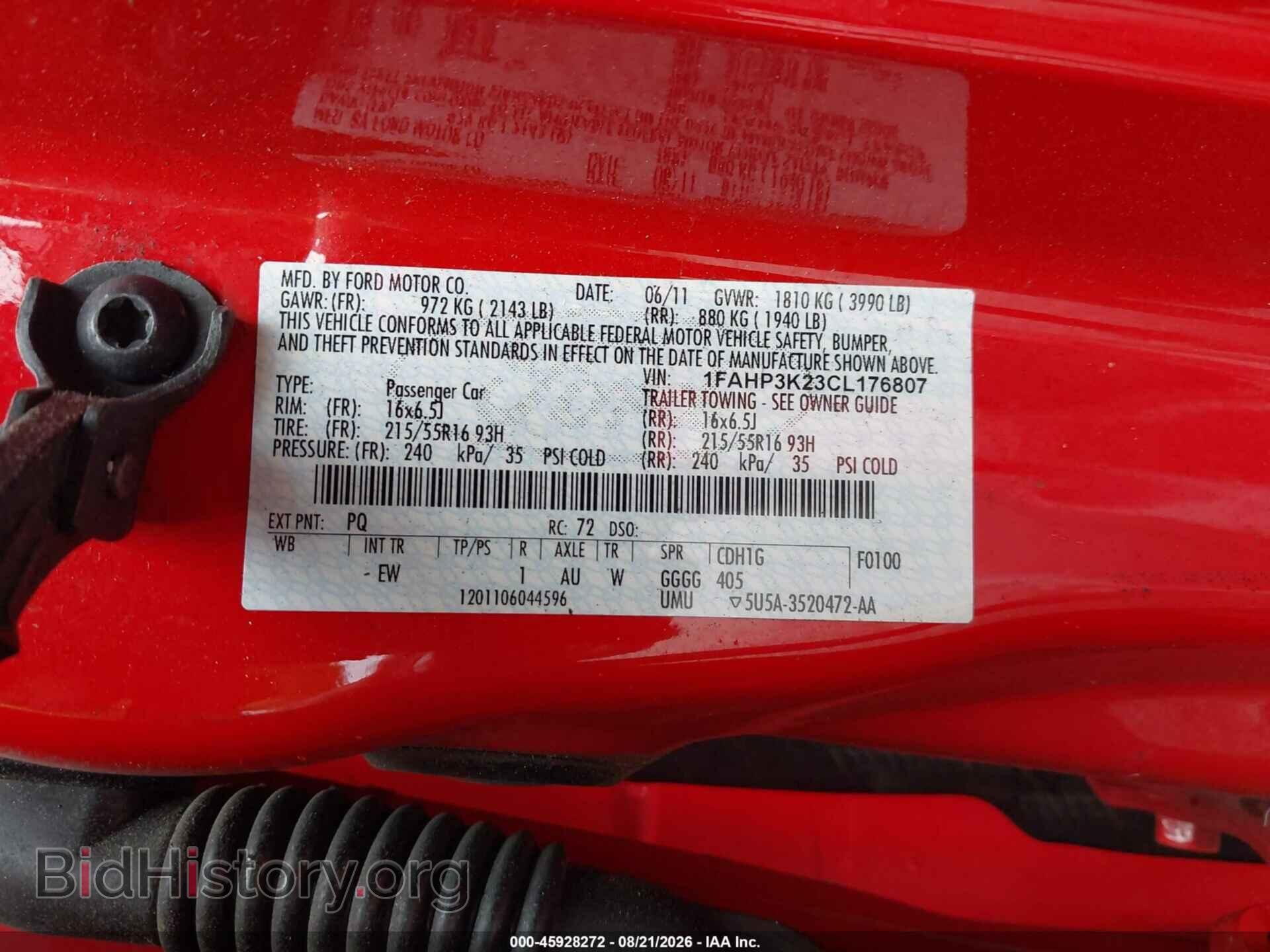 2012 FORD FOCUS - VIN: 1FAHP3K23CL176807 - Photo 9