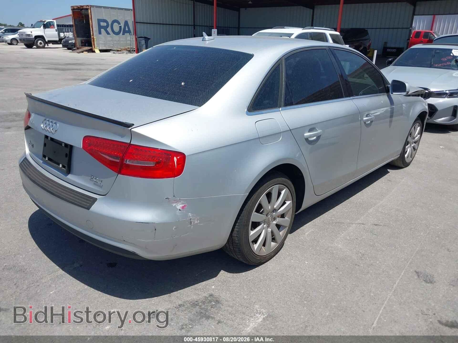 2013 AUDI A4 - VIN: WAUBFAFL2DA161879 - Фото 4