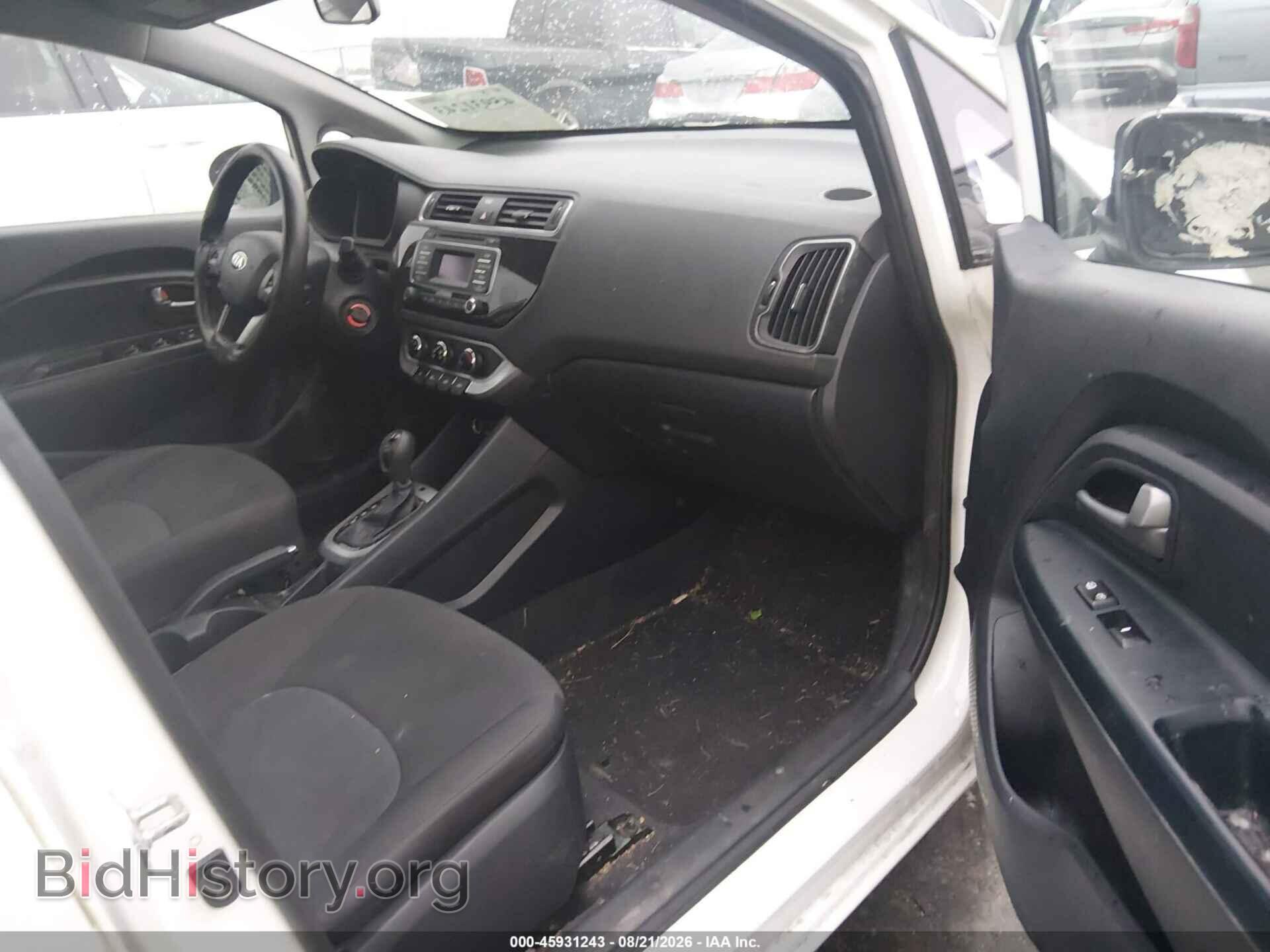 2016 KIA RIO - VIN: KNADM4A30G6541060 - Фото 5