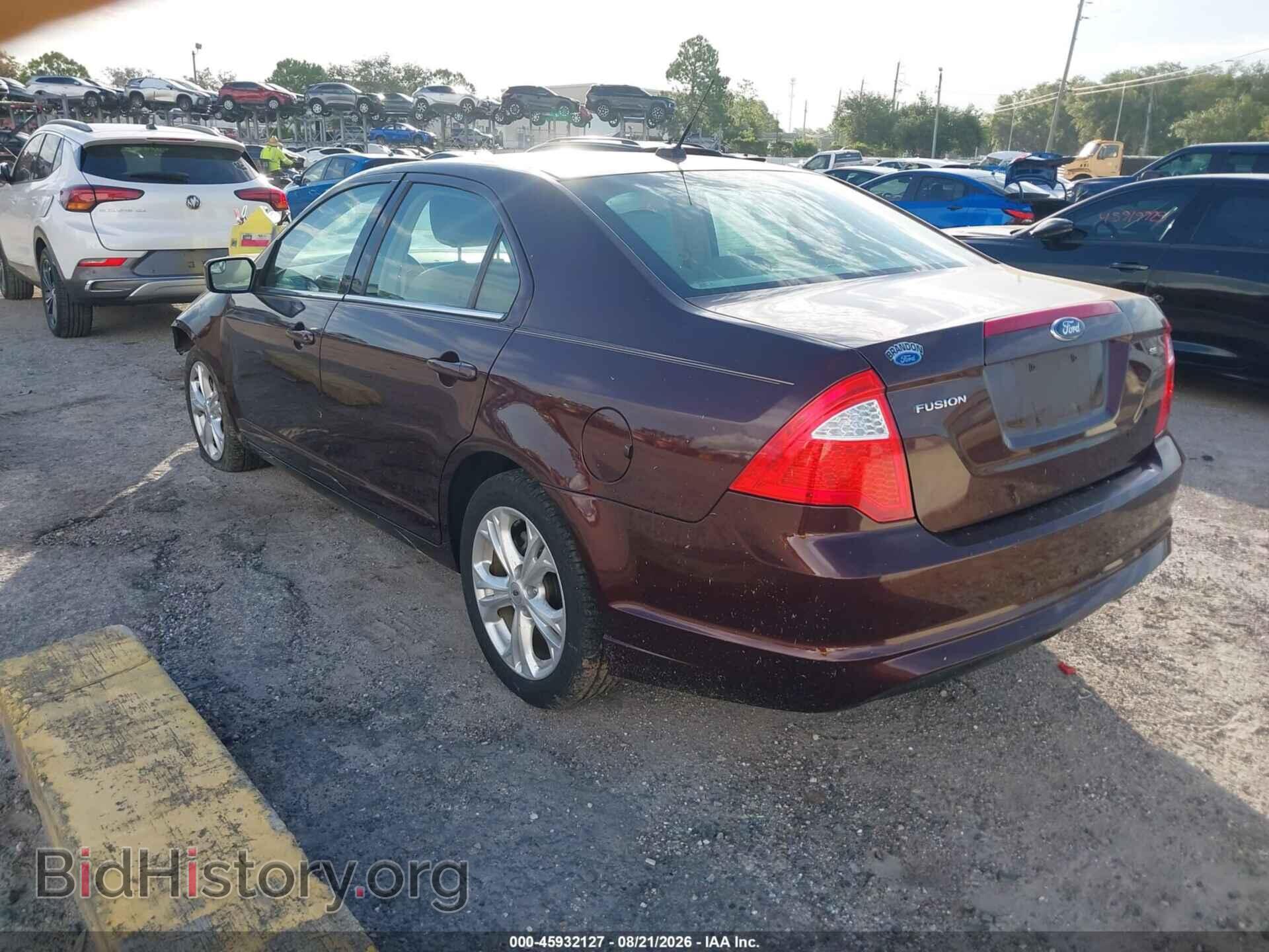 2012 FORD FUSION - VIN: 3FAHP0HA8CR167647 - Фото 3