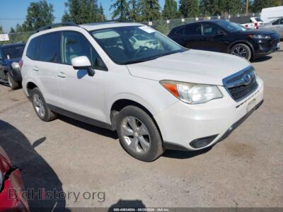 2014 Subaru FORESTER 2.5I Premium, белый — VIN JF2SJAEC0EH549710, IAAI