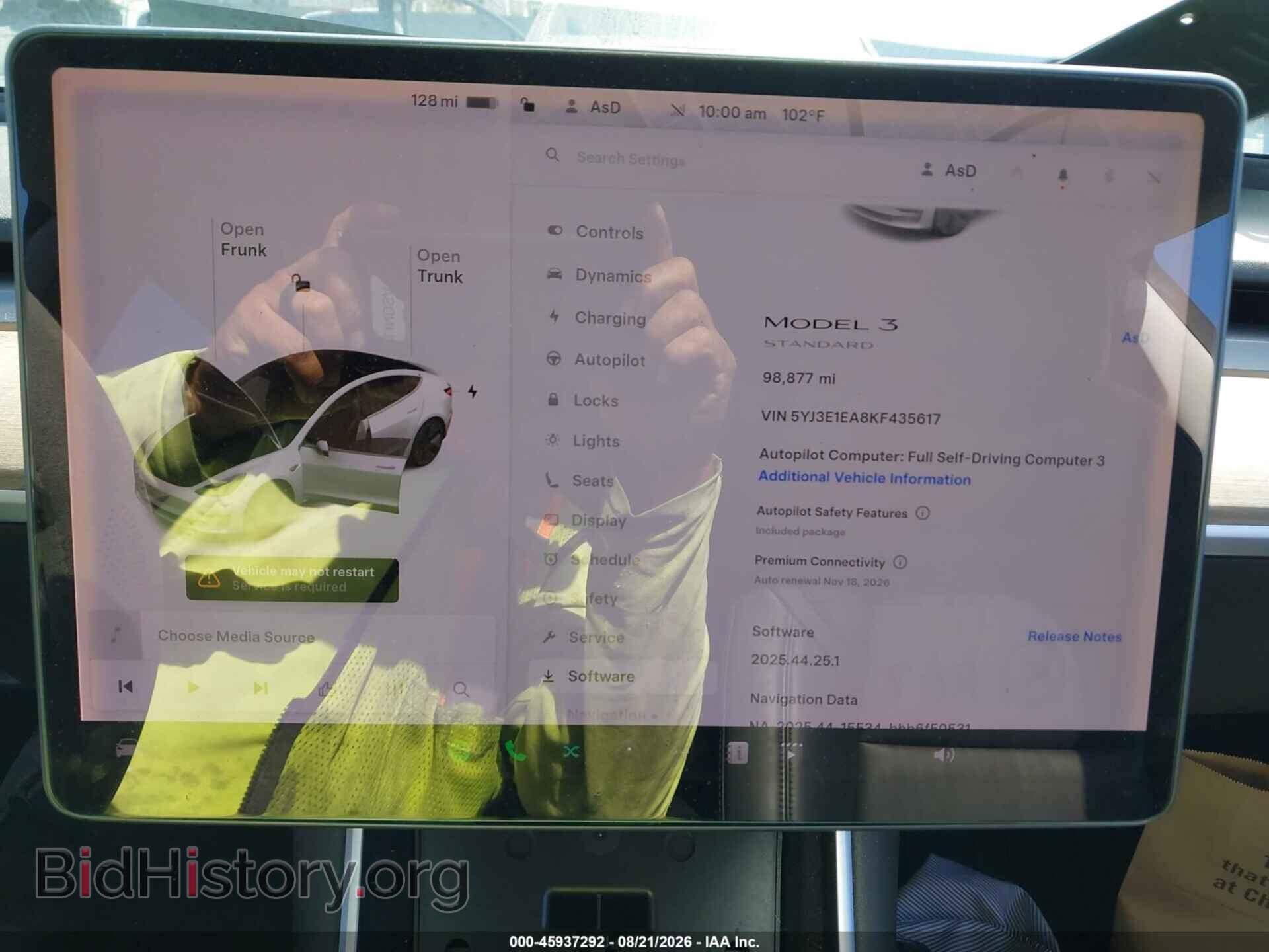 2019 TESLA MODEL 3 - VIN: 5YJ3E1EA8KF435617 - Photo 7