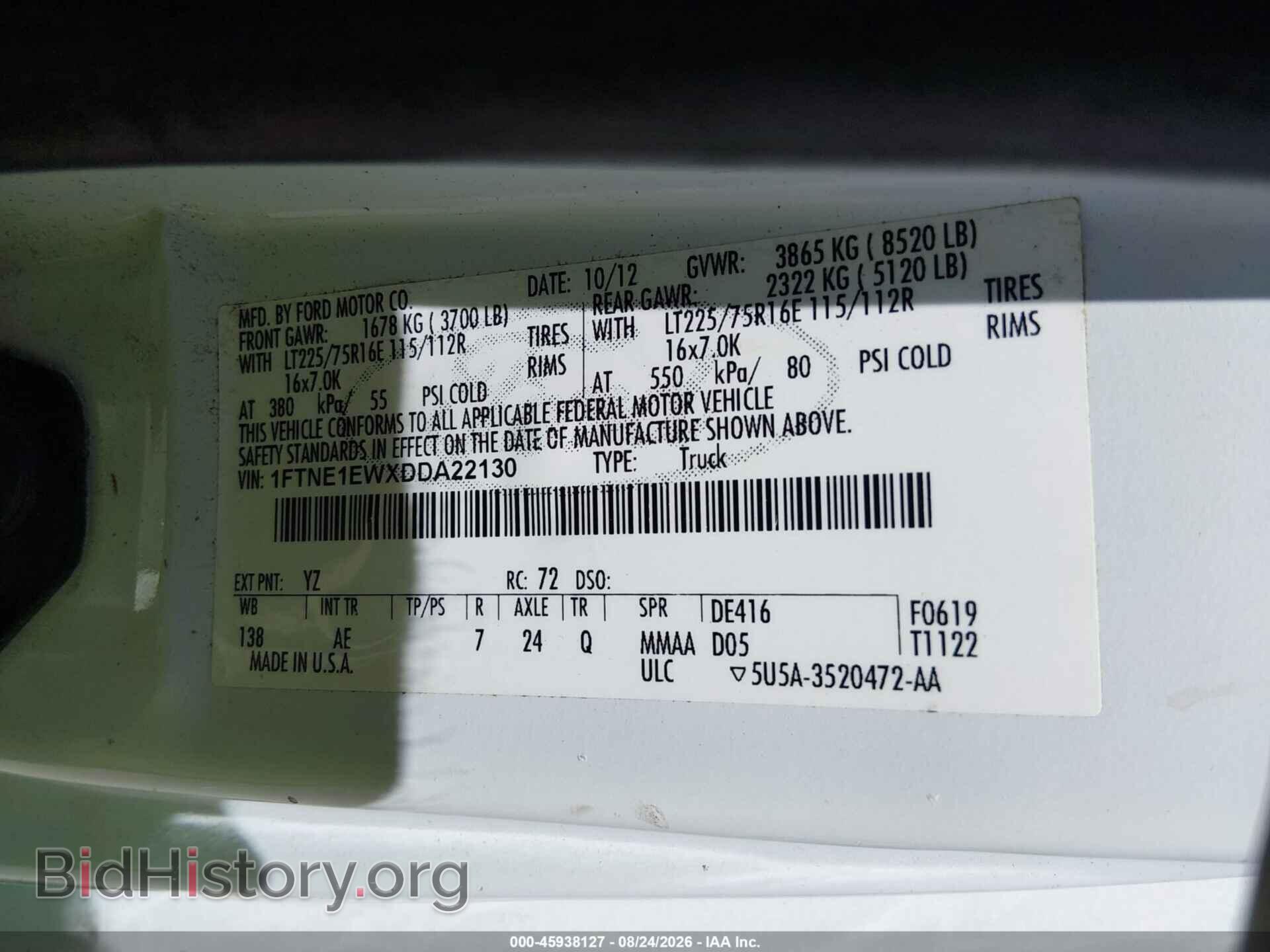 2013 FORD E-150 - VIN: 1FTNE1EWXDDA22130 - Photo 9