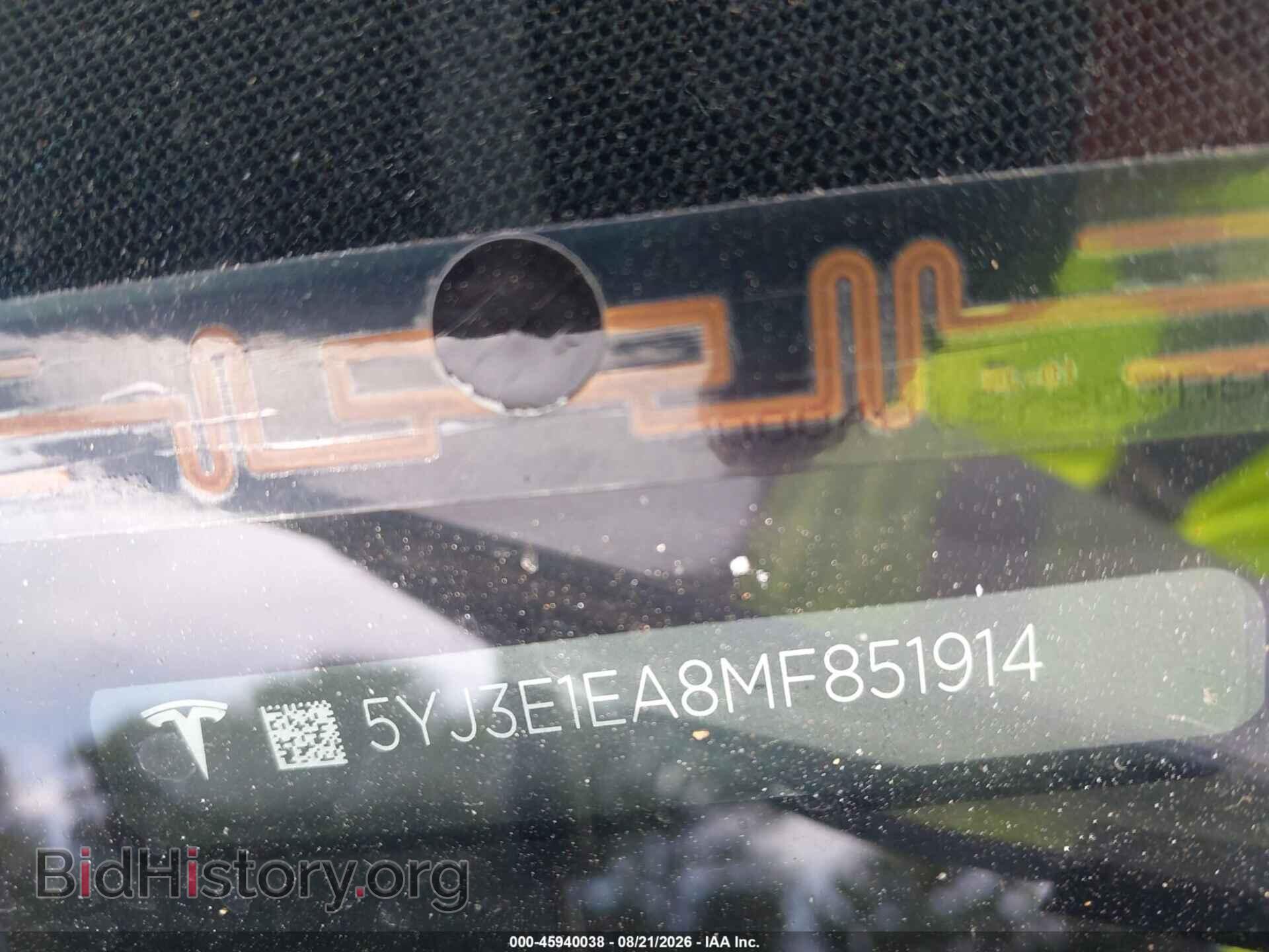 2021 TESLA MODEL 3 - VIN: 5YJ3E1EA8MF851914 - Photo 9