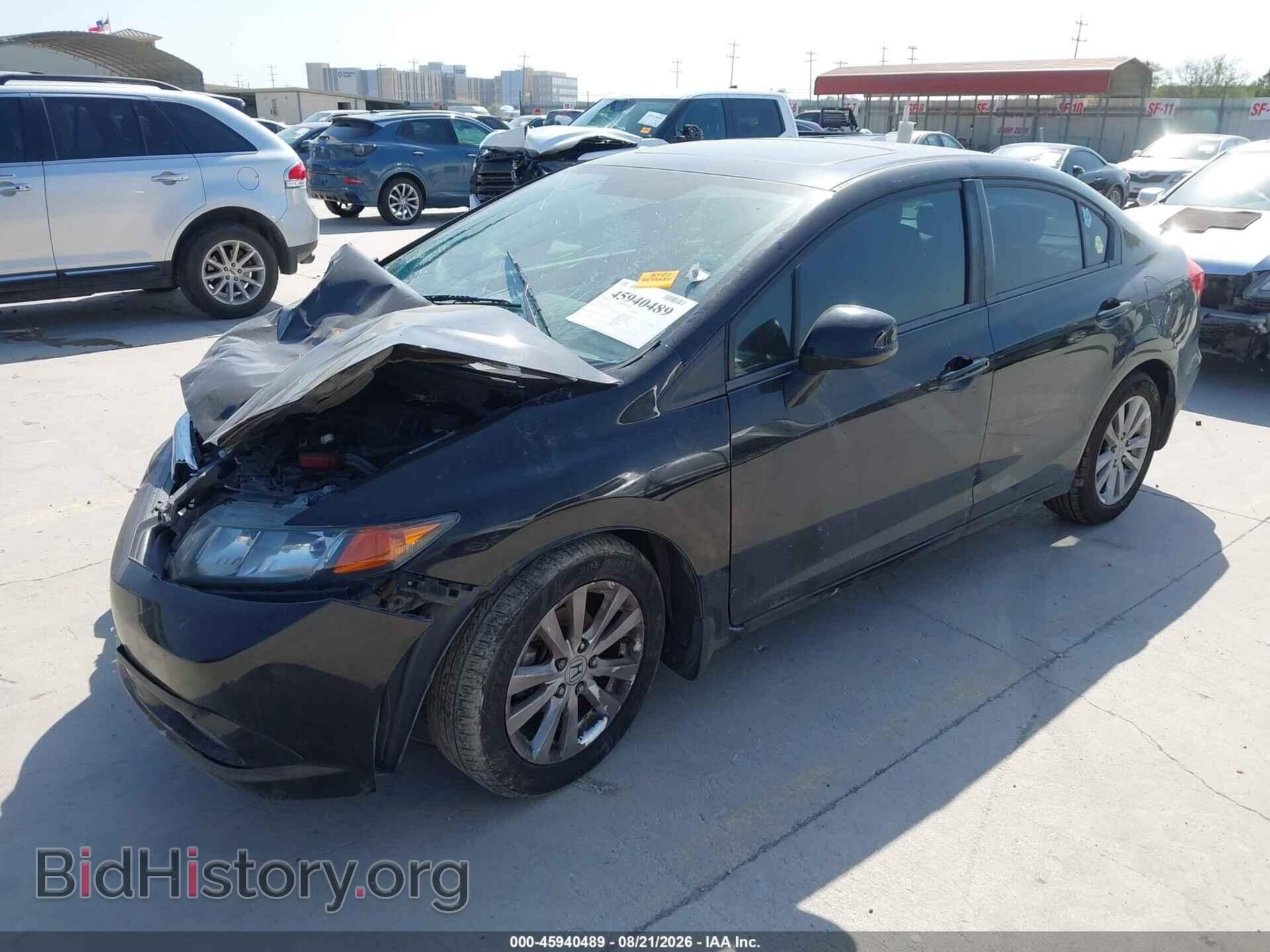 2012 HONDA CIVIC - VIN: 19XFB2F94CE347932 - Фото 2