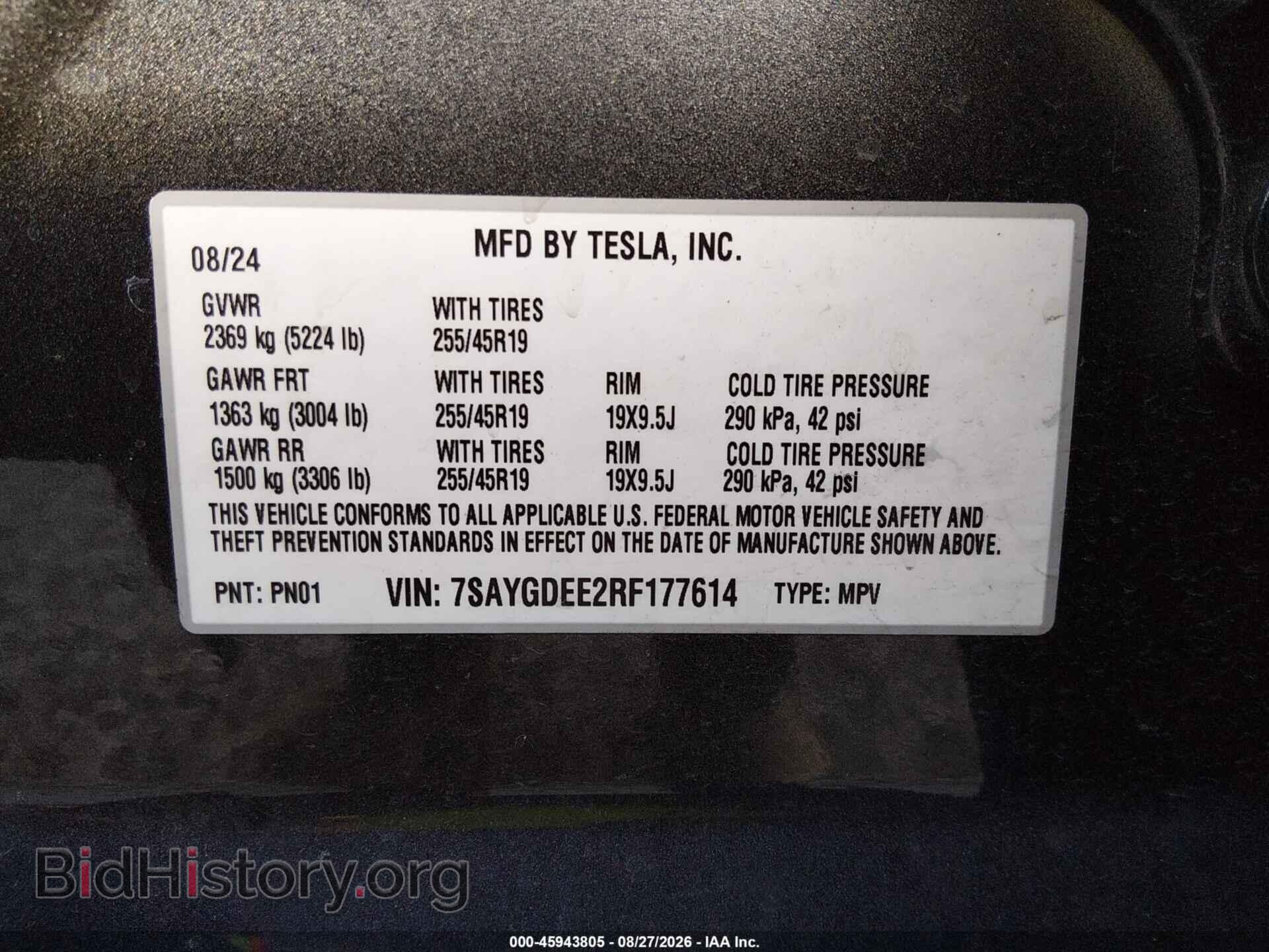 2024 TESLA MODEL Y - VIN: 7SAYGDEE2RF177614 - Photo 9
