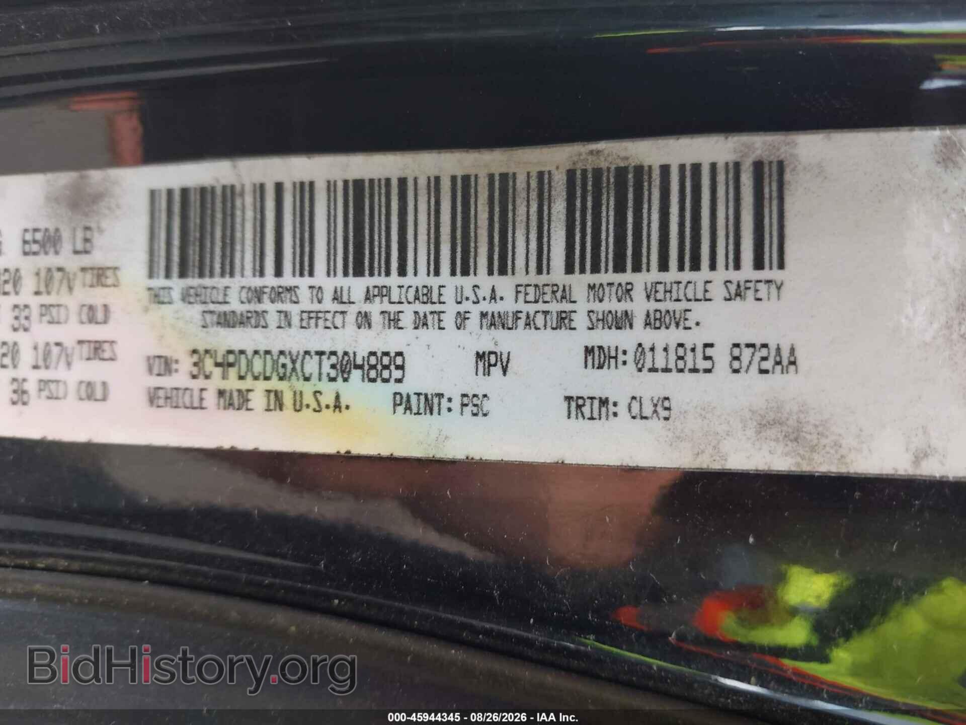 2012 DODGE JOURNEY - VIN: 3C4PDCDGXCT304889 - Photo 9
