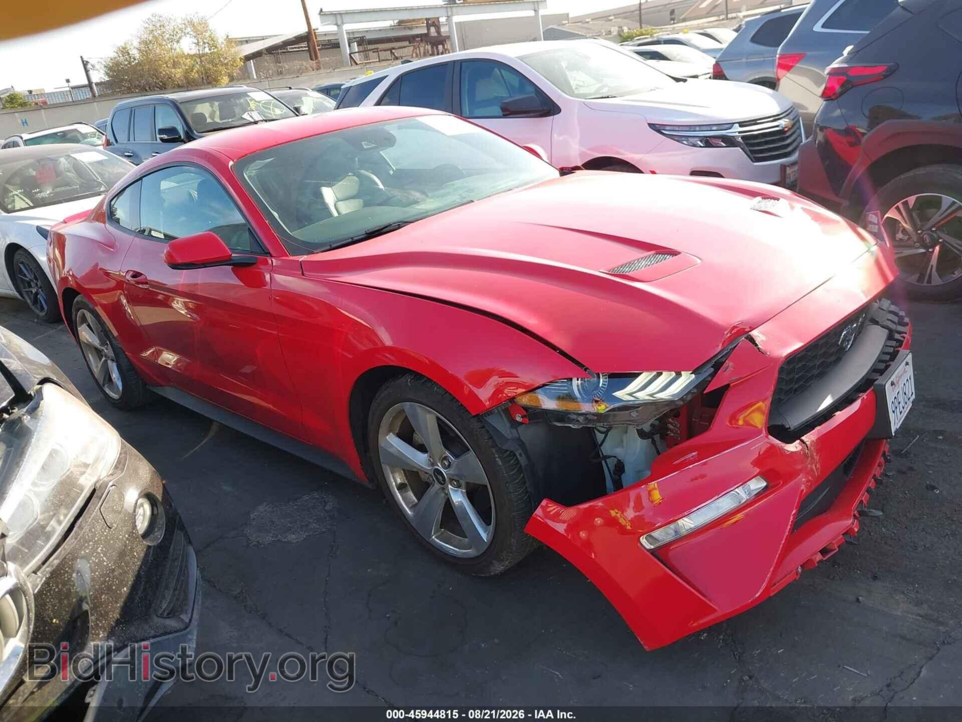 2018 Ford MUSTANG Ecoboost (VIN 1FA6P8TH7J5154589) — photo 1 of 17, IAAI, damage: left front