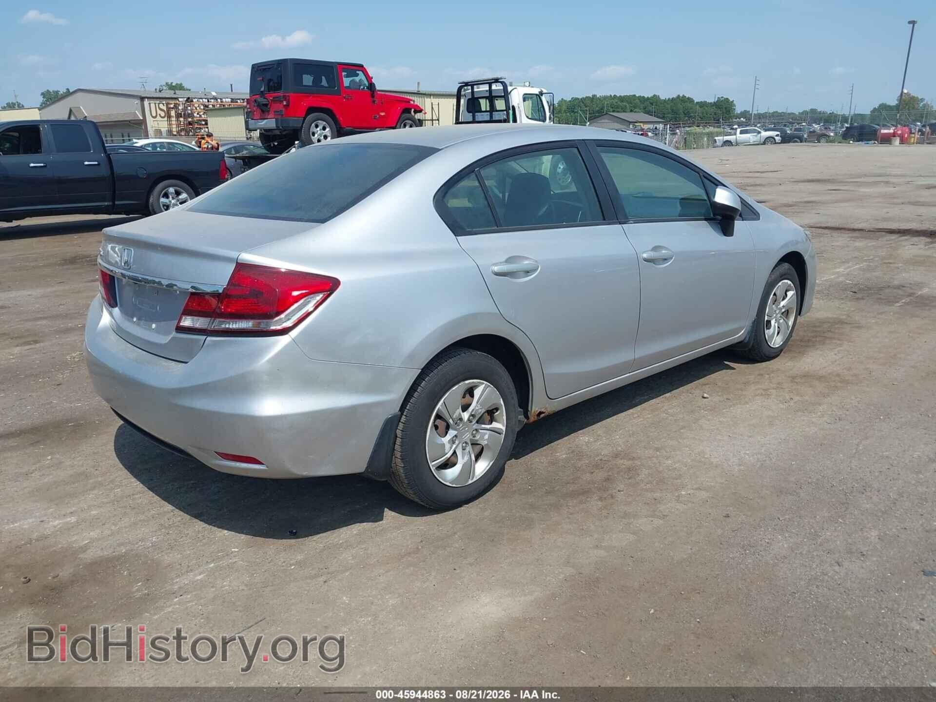 2013 HONDA CIVIC - VIN: 19XFB2F55DE094957 - Фото 4