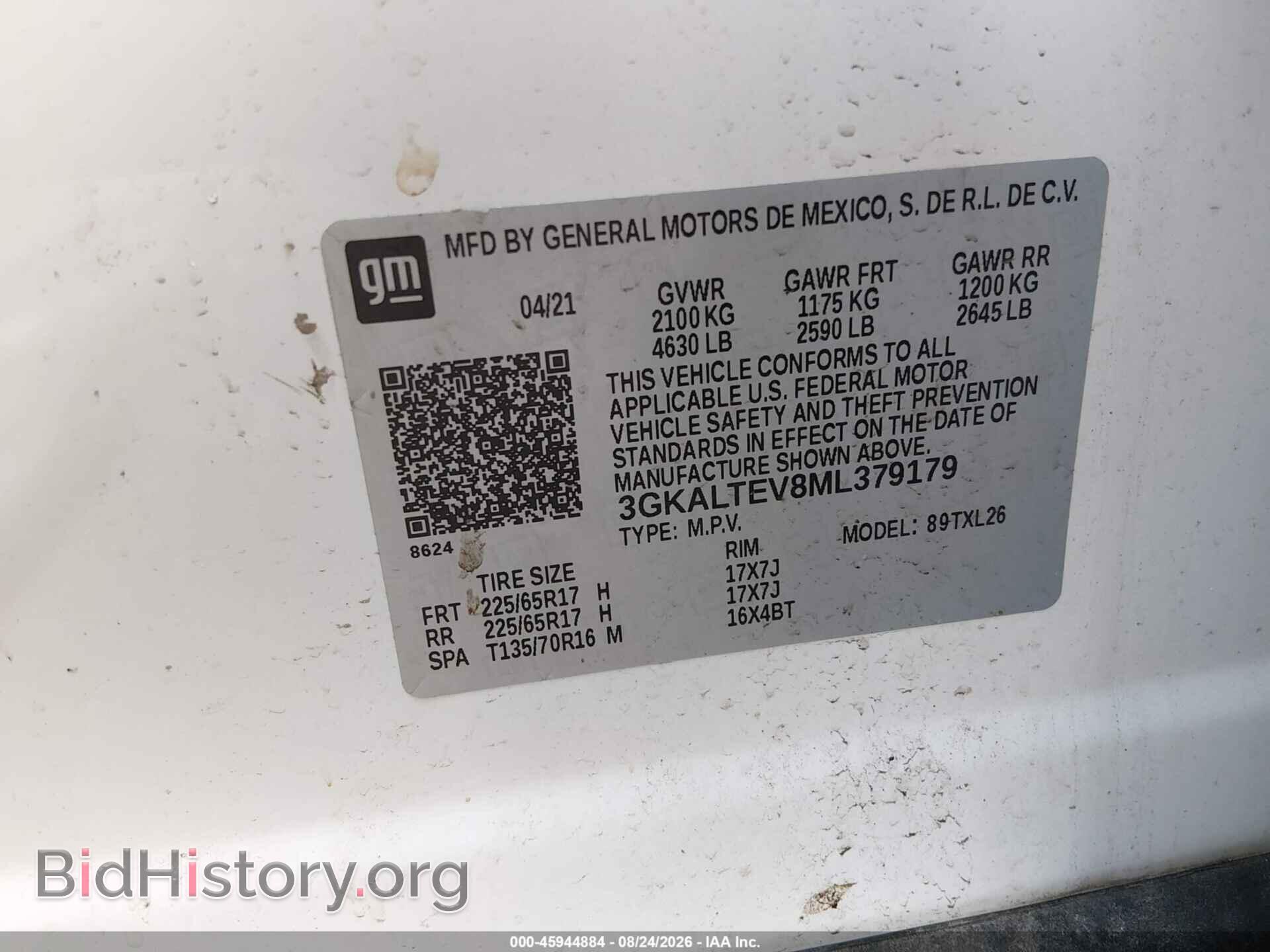 2021 GMC TERRAIN - VIN: 3GKALTEV8ML379179 - Photo 9