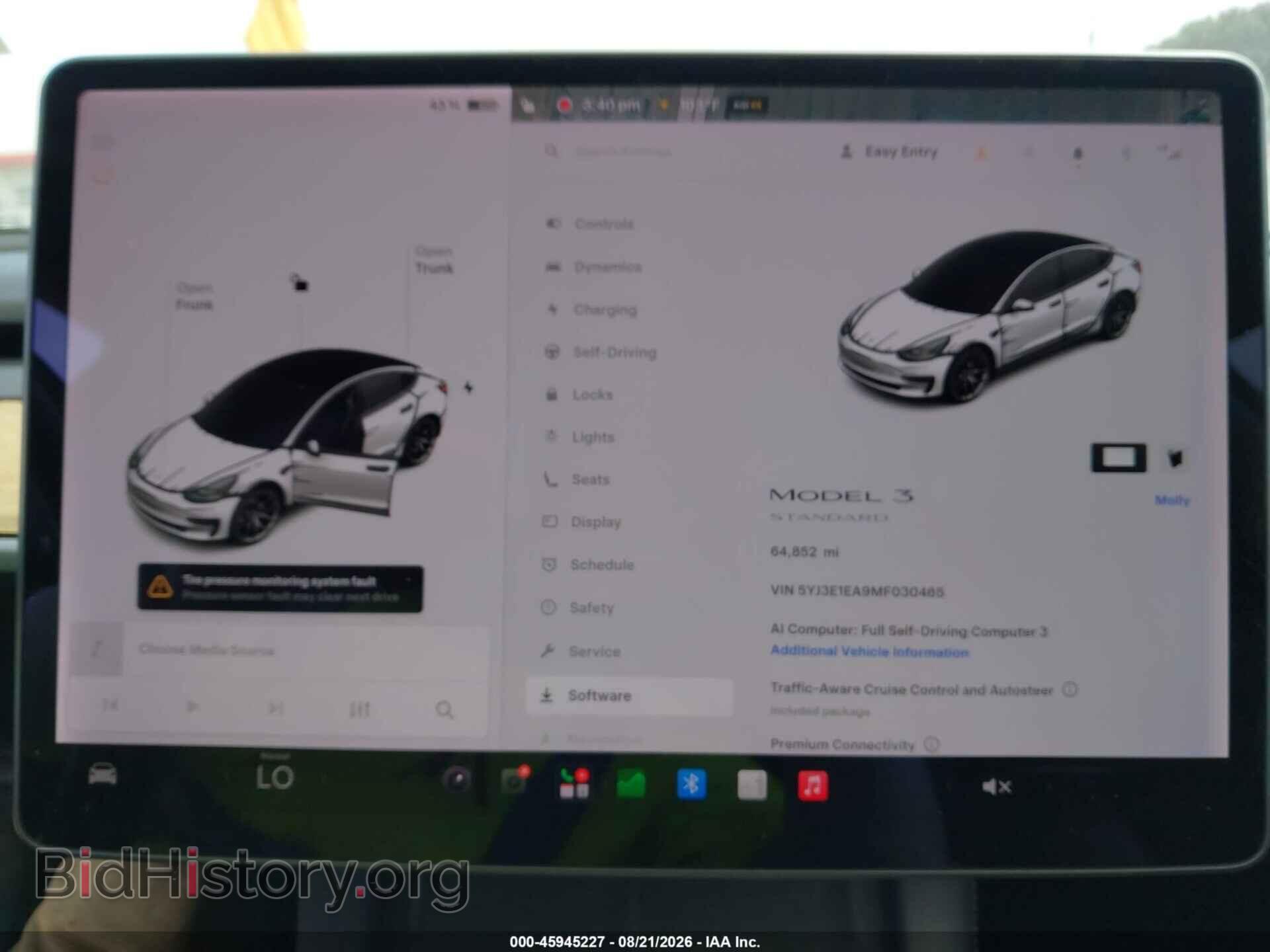 2021 TESLA MODEL 3 - VIN: 5YJ3E1EA9MF030465 - Фото 19