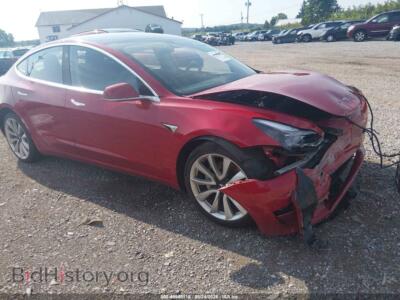 2018 Tesla MODEL 3 Long Range/MID Range, красный — VIN 5YJ3E1EA2JF049077, IAAI