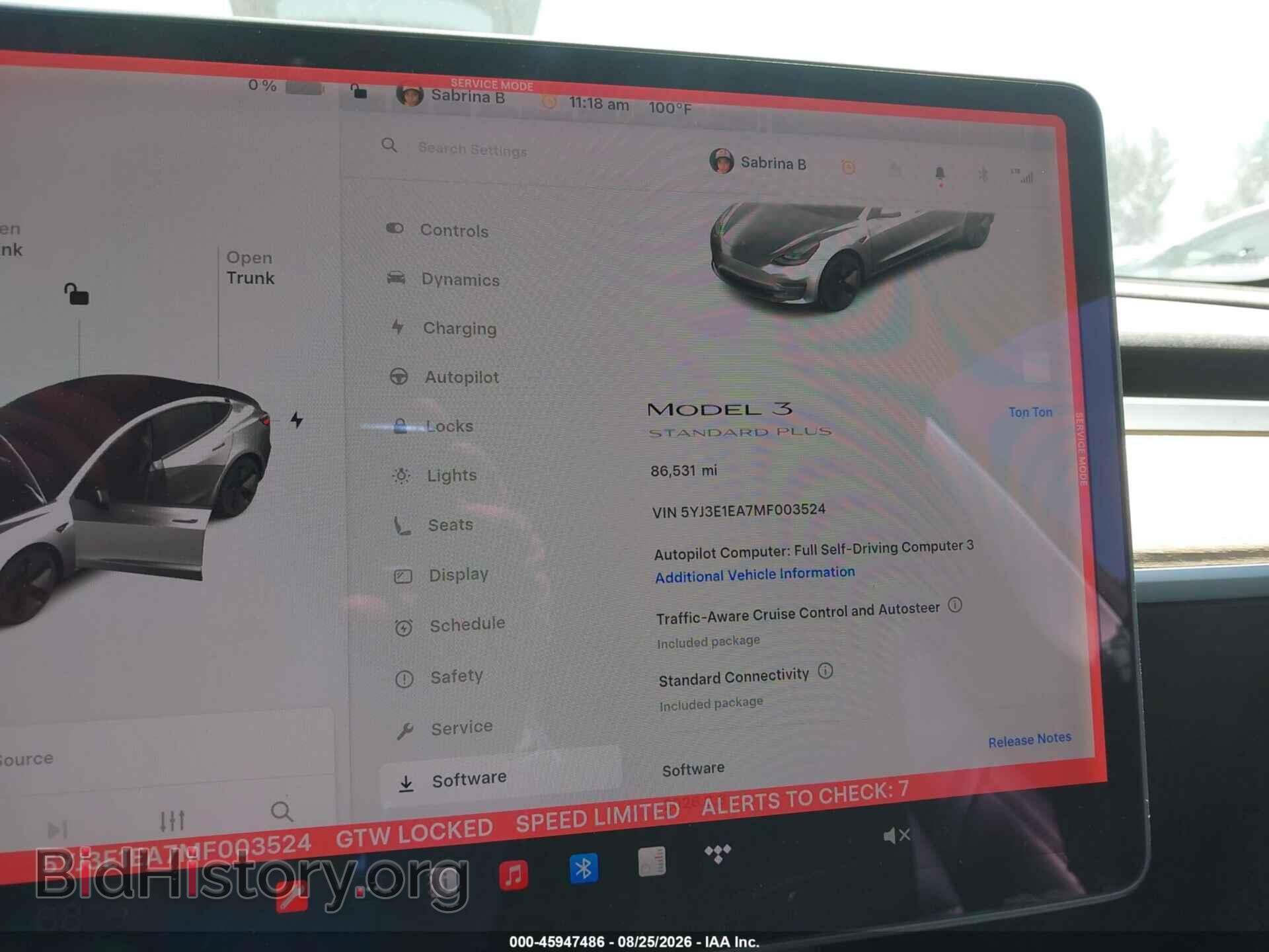 2021 TESLA MODEL 3 - VIN: 5YJ3E1EA7MF003524 - Photo 7