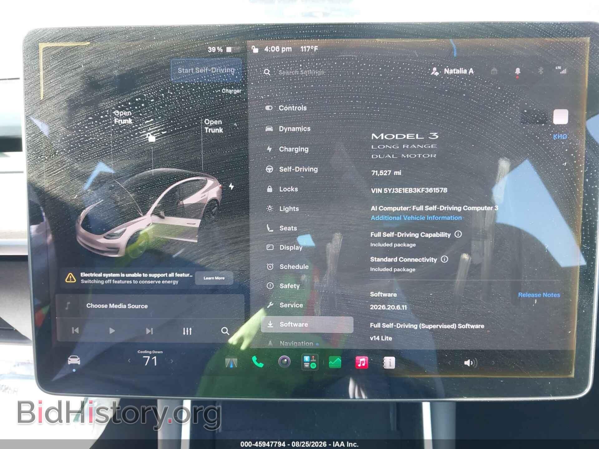 2019 TESLA MODEL 3 - VIN: 5YJ3E1EB3KF361578 - Фото 7