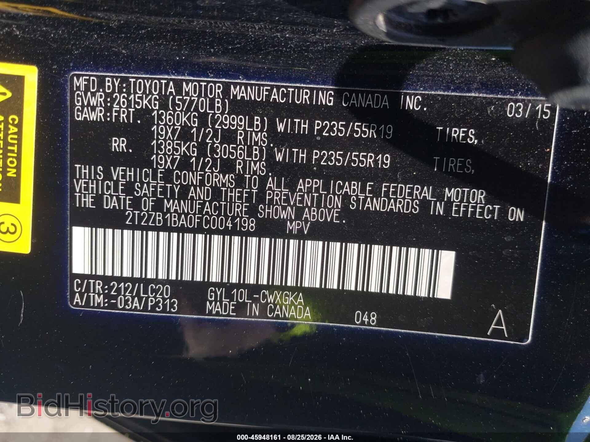 2015 LEXUS RX 450H - VIN: 2T2ZB1BA0FC004198 - Photo 9
