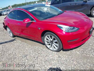 2020 Tesla MODEL 3, красный — VIN 5YJ3E1EA8LF792975, IAAI