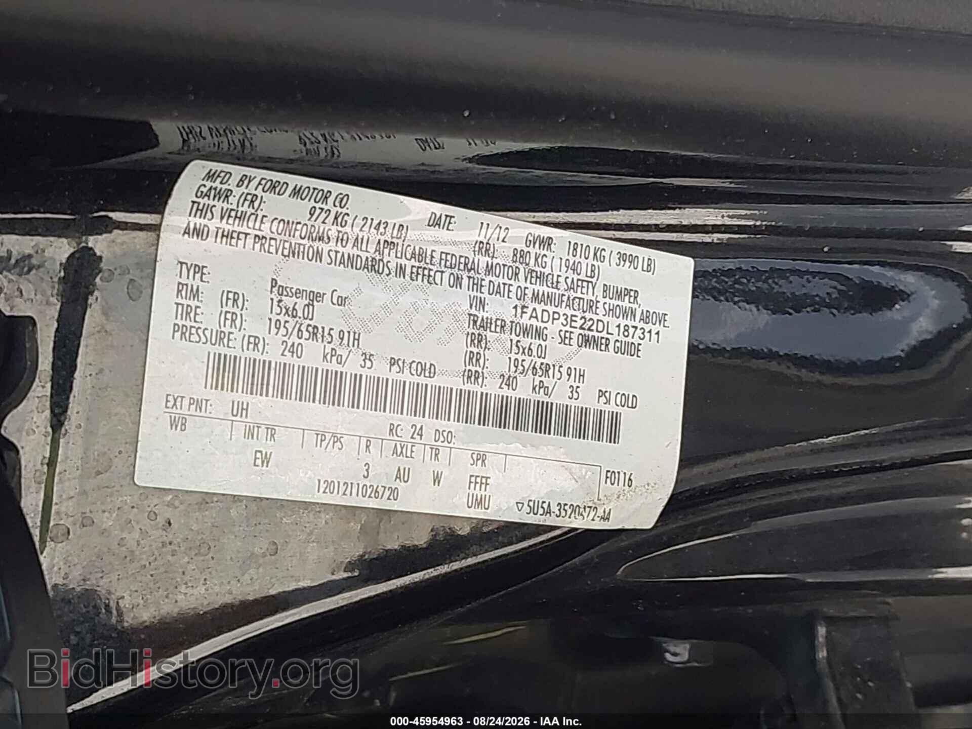 2013 FORD FOCUS - VIN: 1FADP3E22DL187311 - Photo 9
